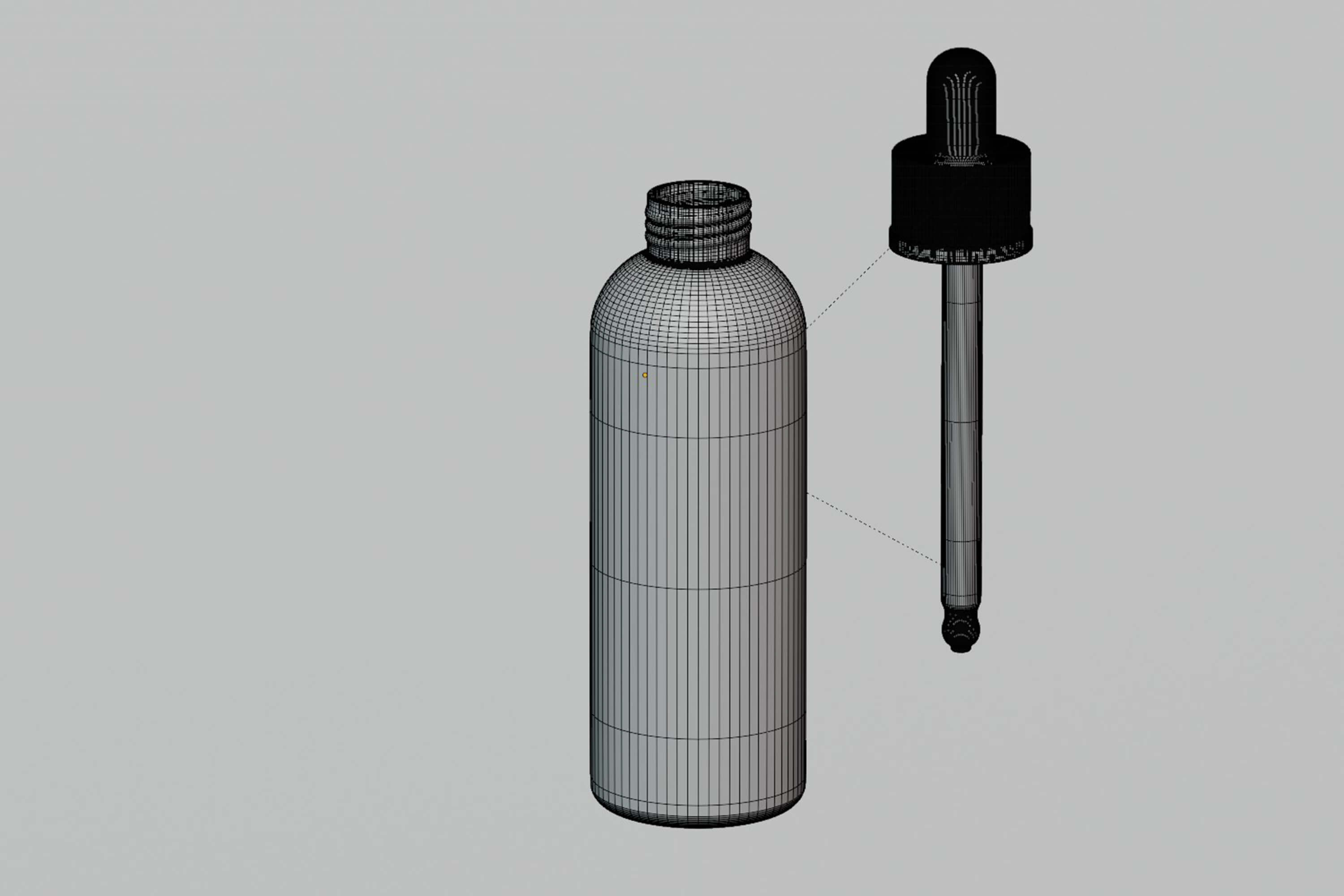 Medical Dropper Bottle Container 3D Model