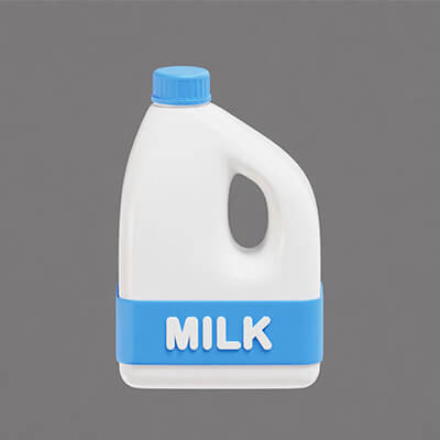 Milk Bottle Realistic