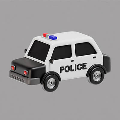 Police Car Black