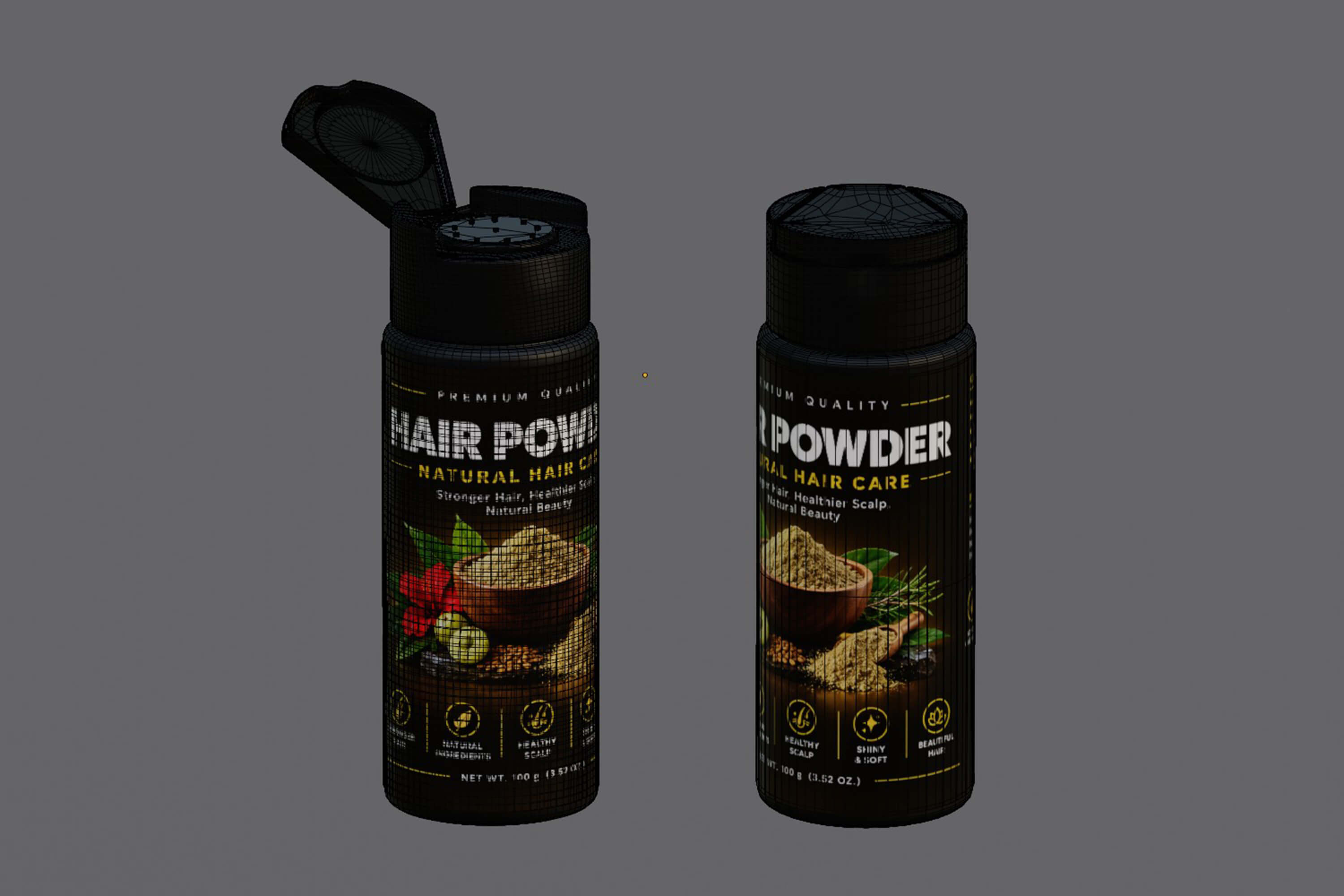 Powder Shaker Bottle 3D Model