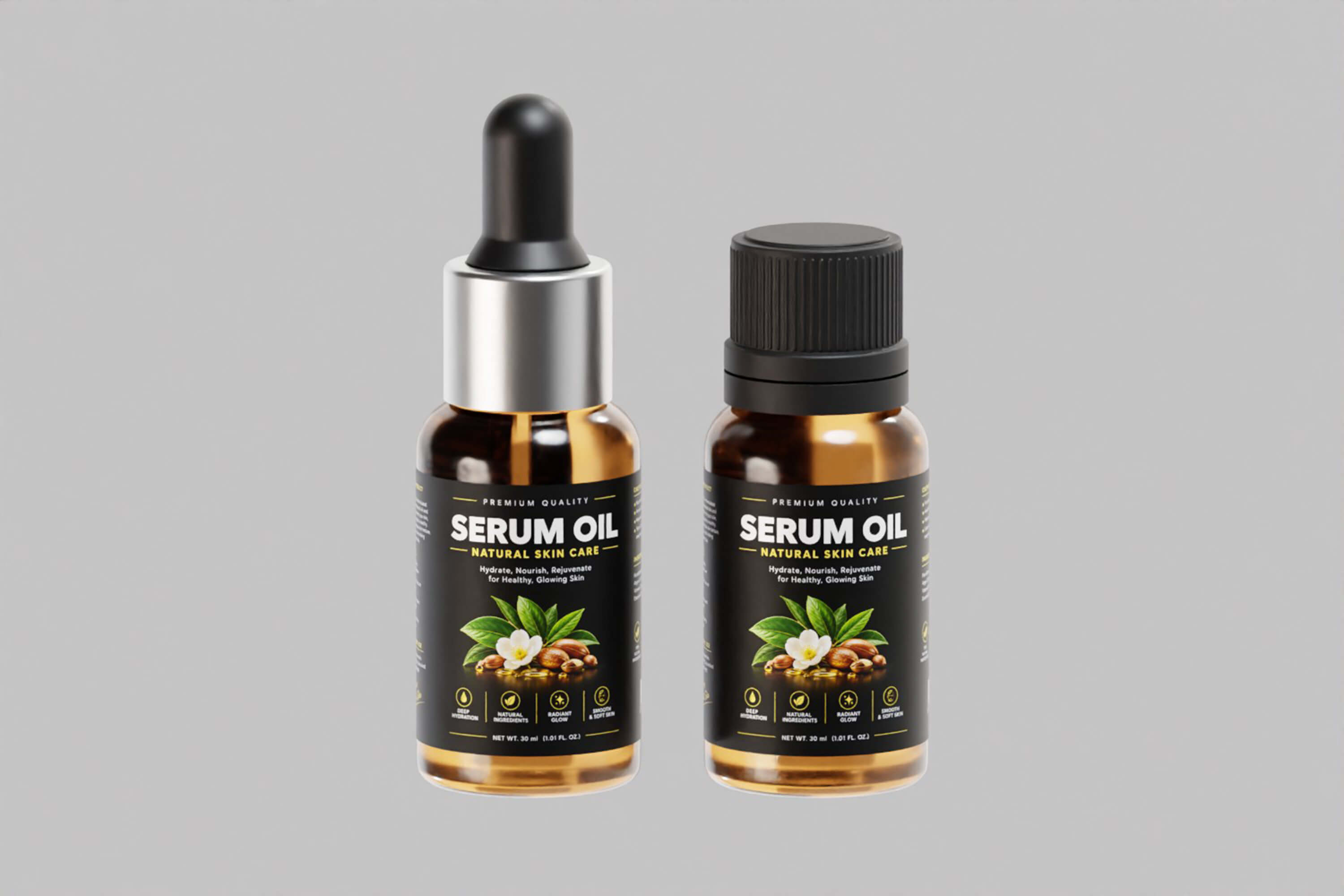Premium Serum Oil Bottle 3D Model