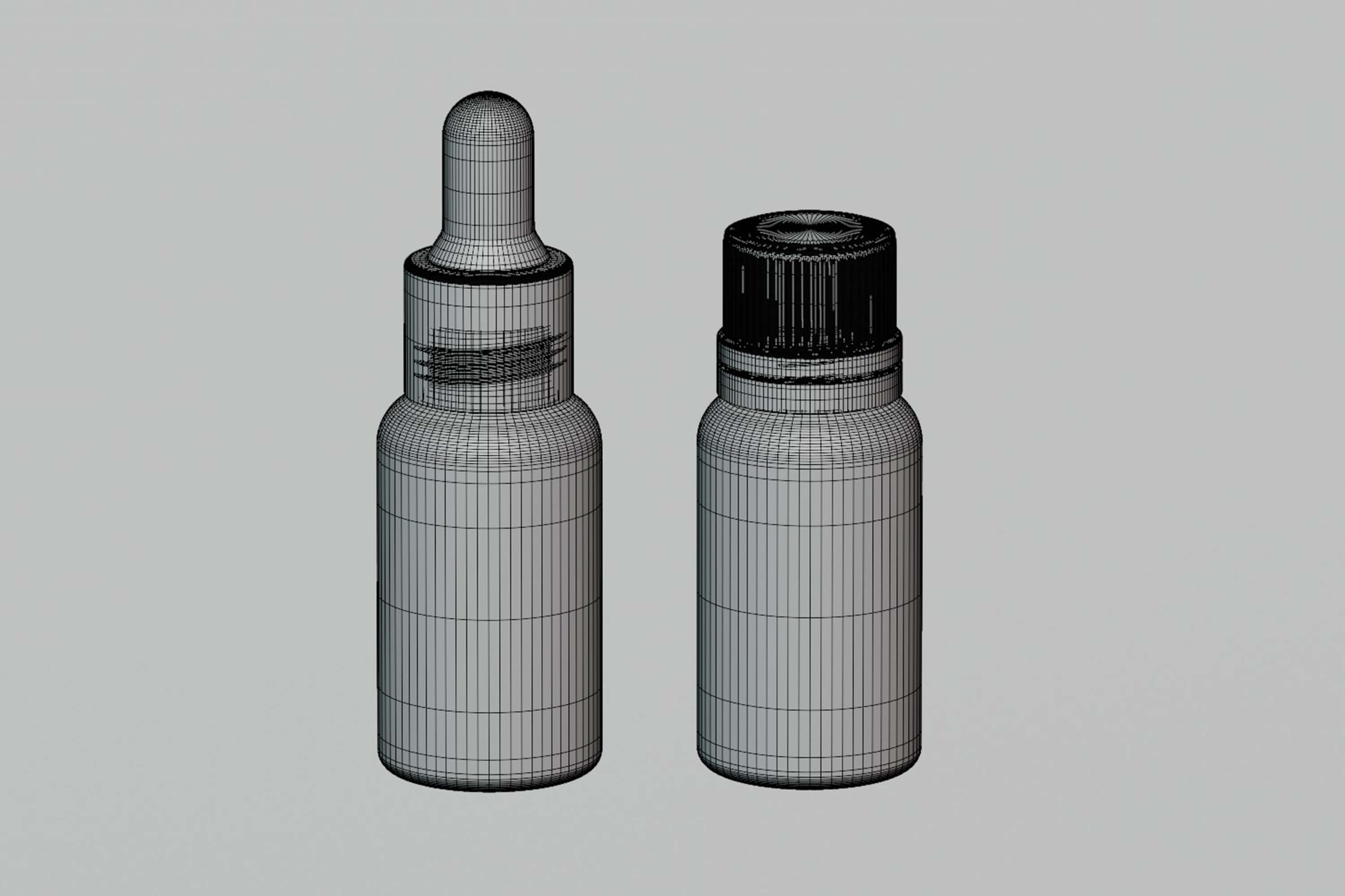 Premium Serum Oil Bottle 3D Model