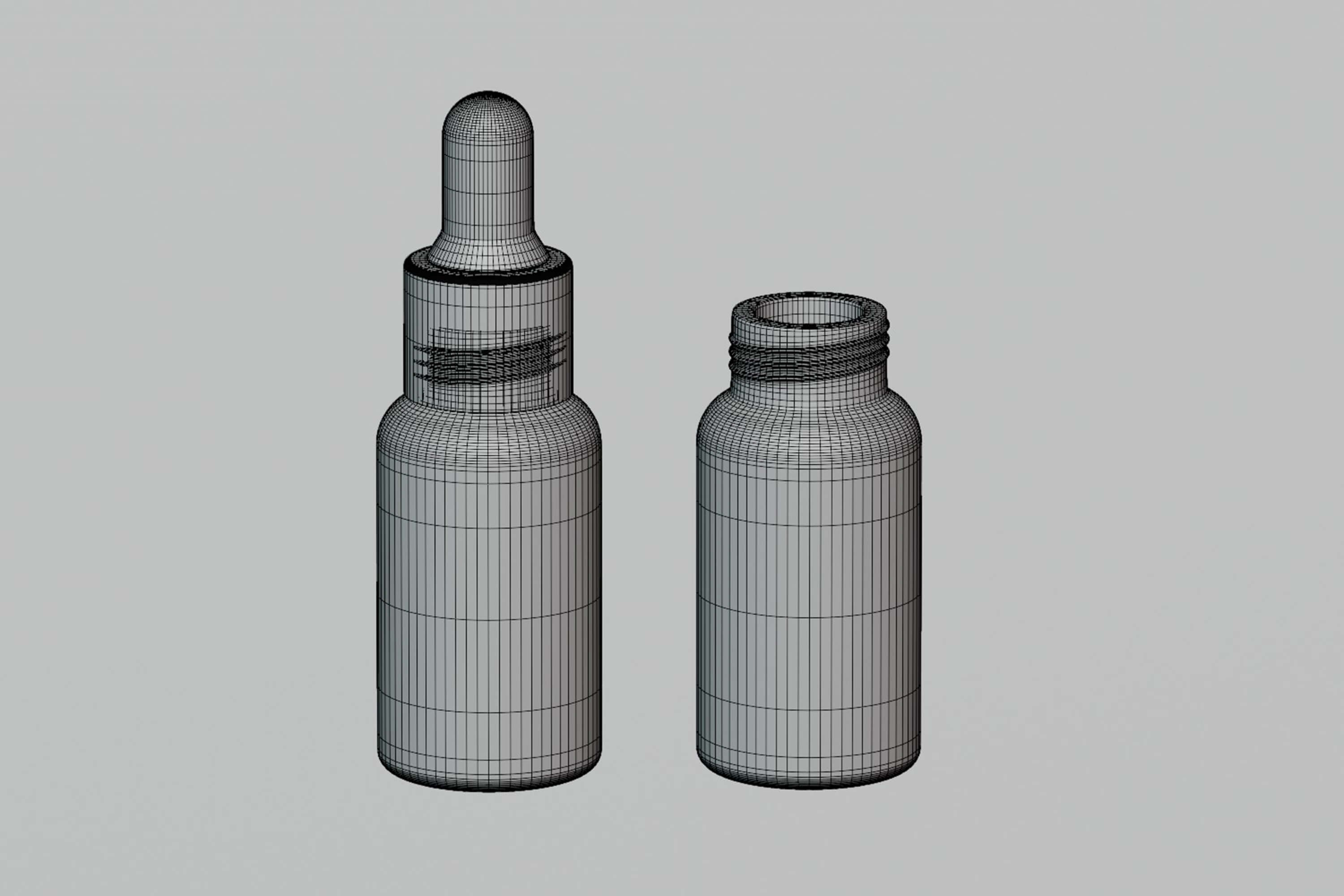 Premium Serum Oil Bottle 3D Model