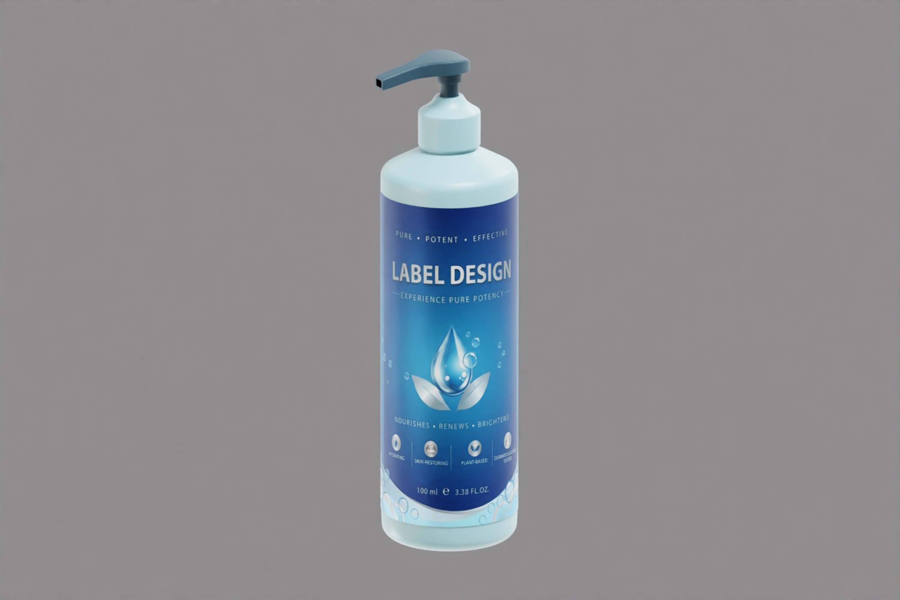 Pump Dispenser Bottle 3D Model