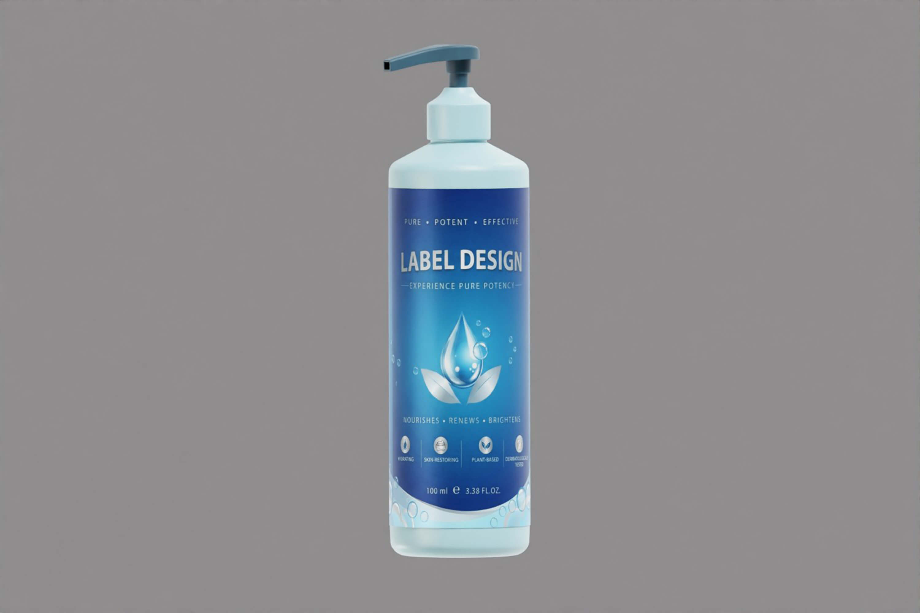 Pump Dispenser Bottle 3D Model