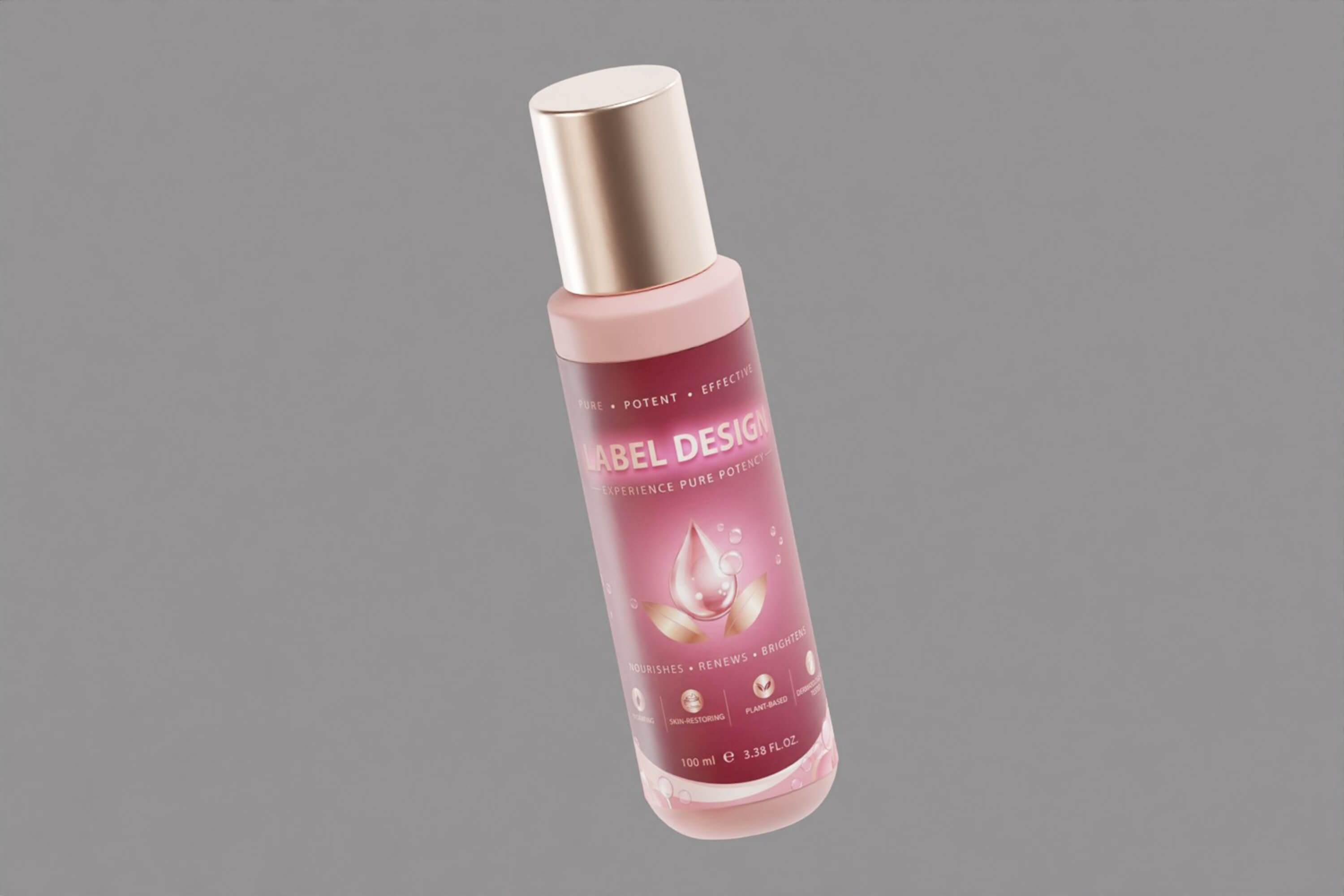 Serum Pump Bottle Container 3D Model