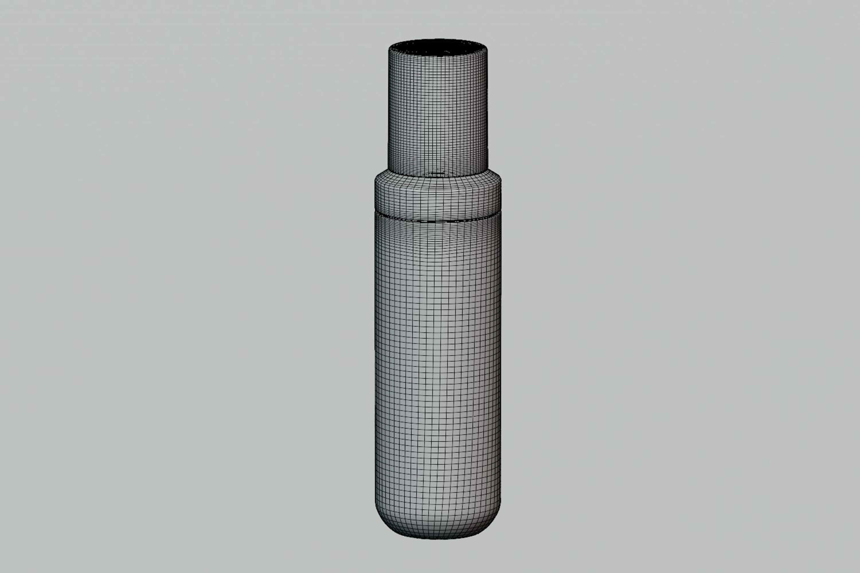 Serum Pump Bottle Container 3D Model