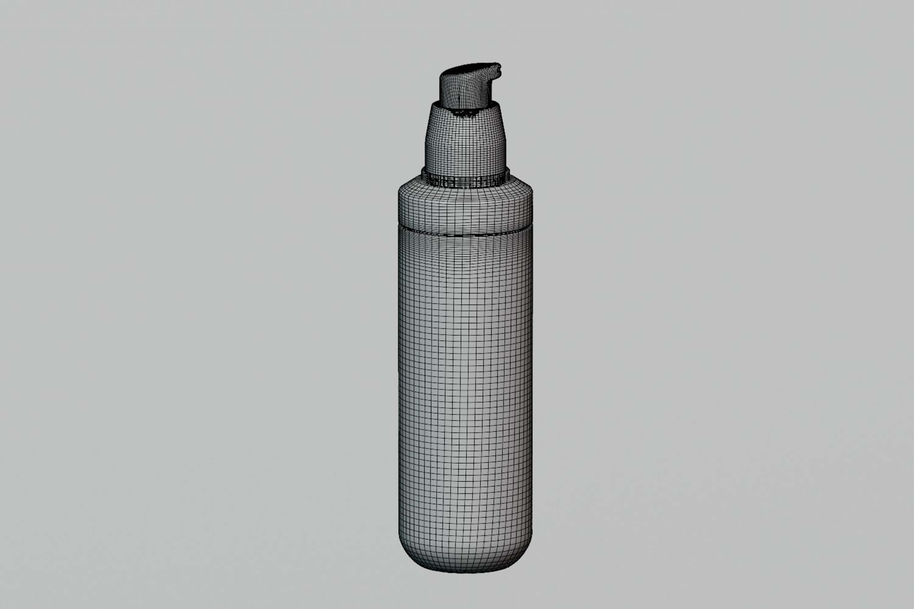 Serum Pump Bottle Container 3D Model