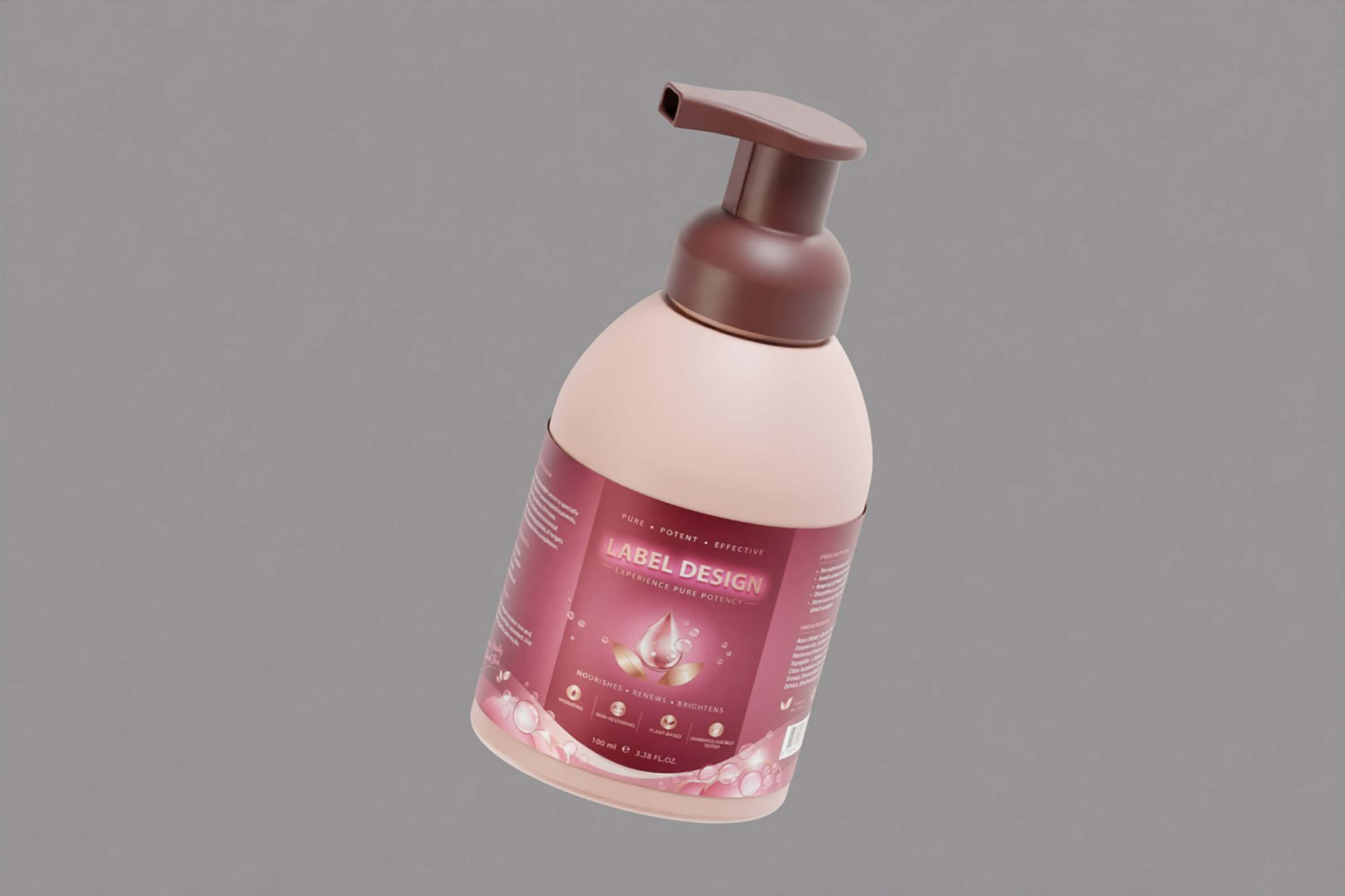 Skincare Lotion Pump Bottle 3D Model