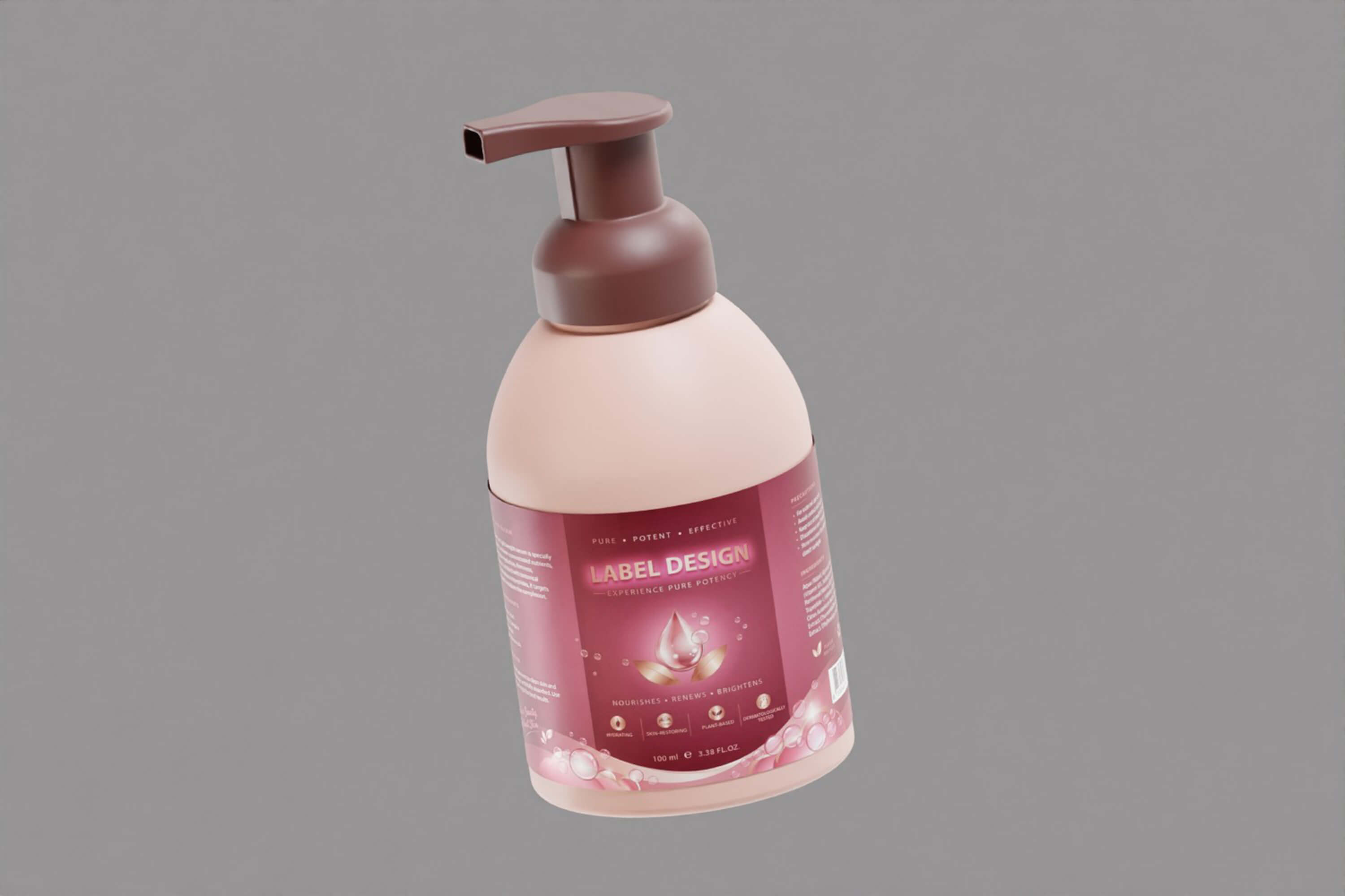 Skincare Lotion Pump Bottle 3D Model