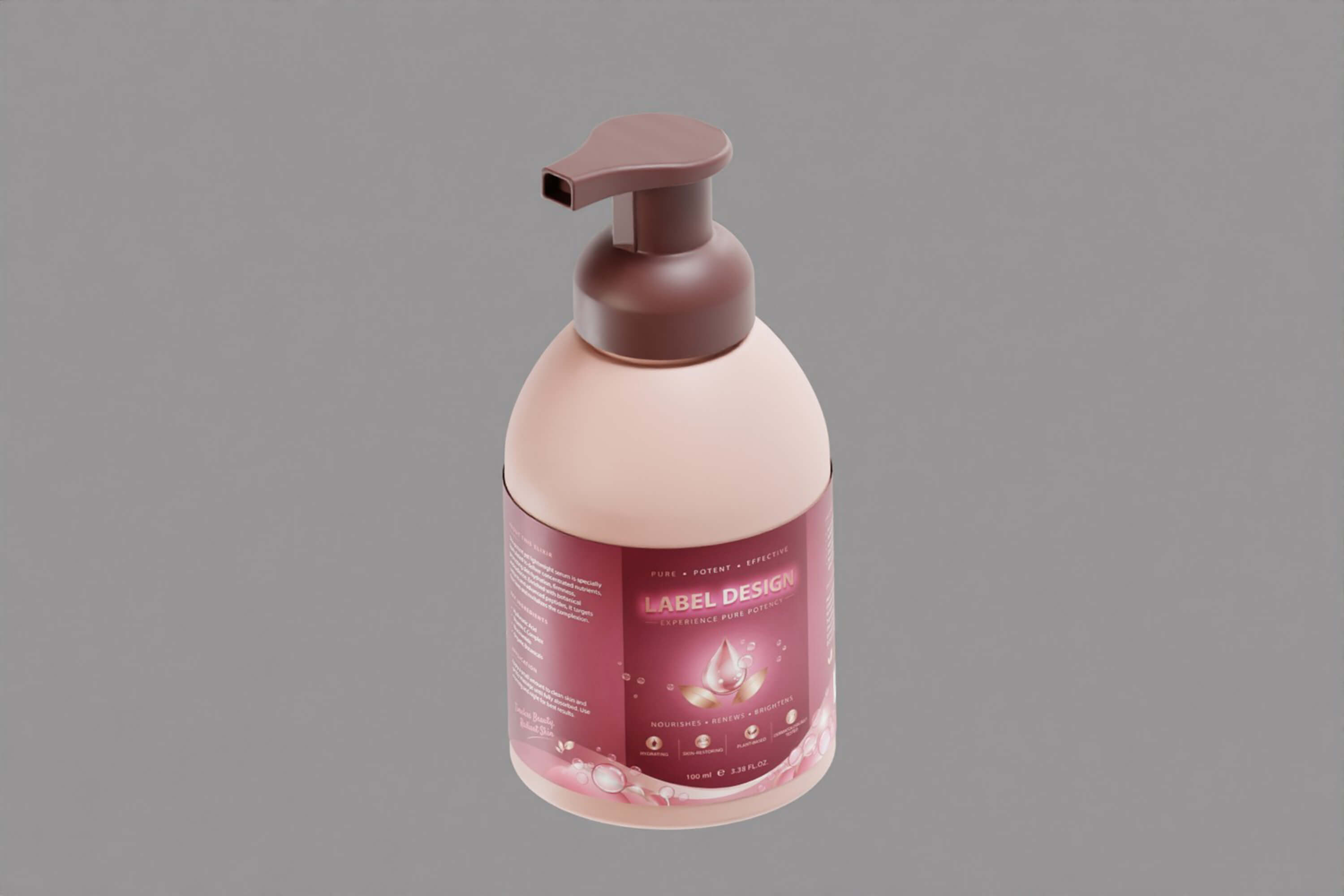 Skincare Lotion Pump Bottle 3D Model