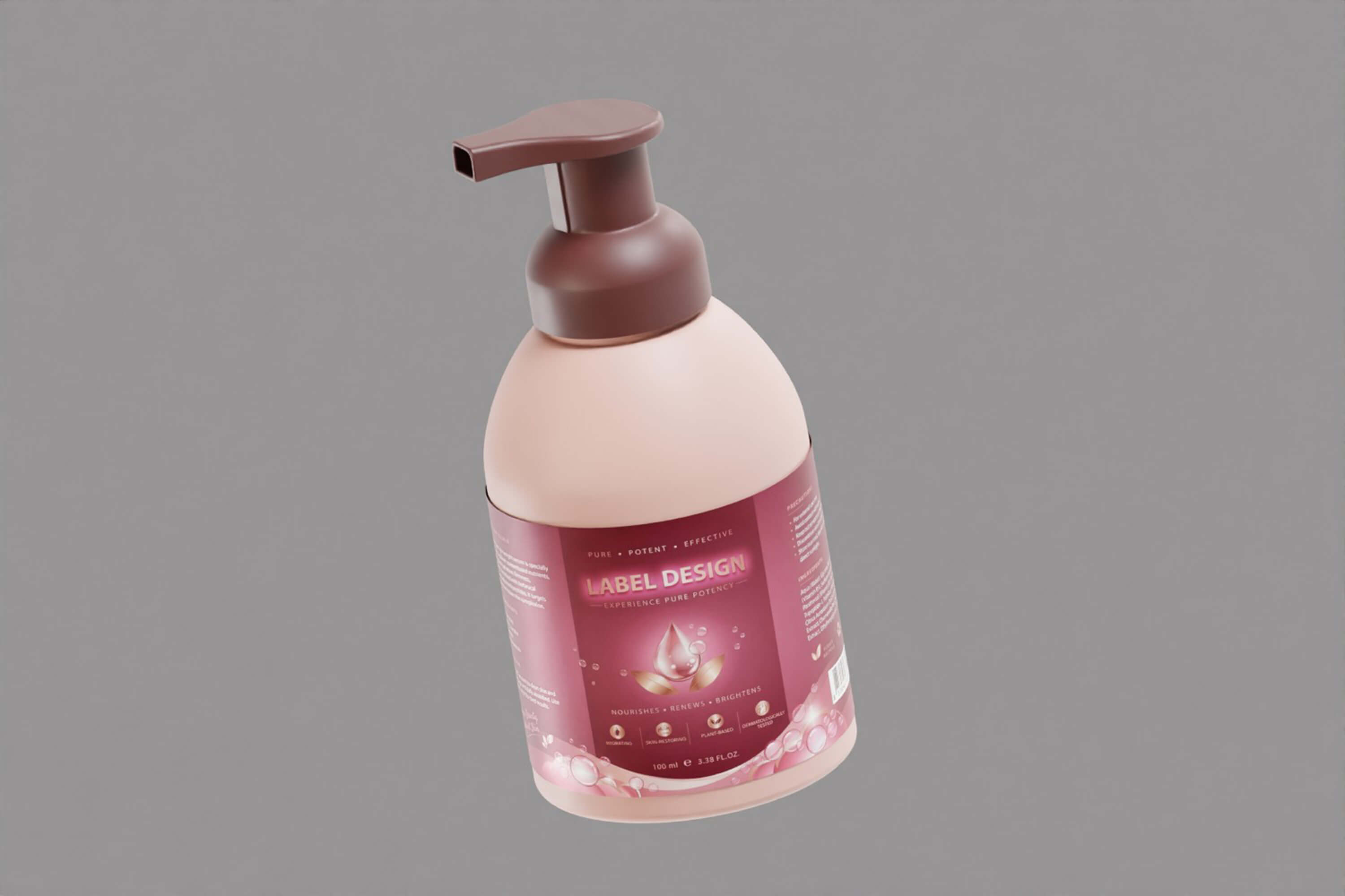 Skincare Lotion Pump Bottle 3D Model
