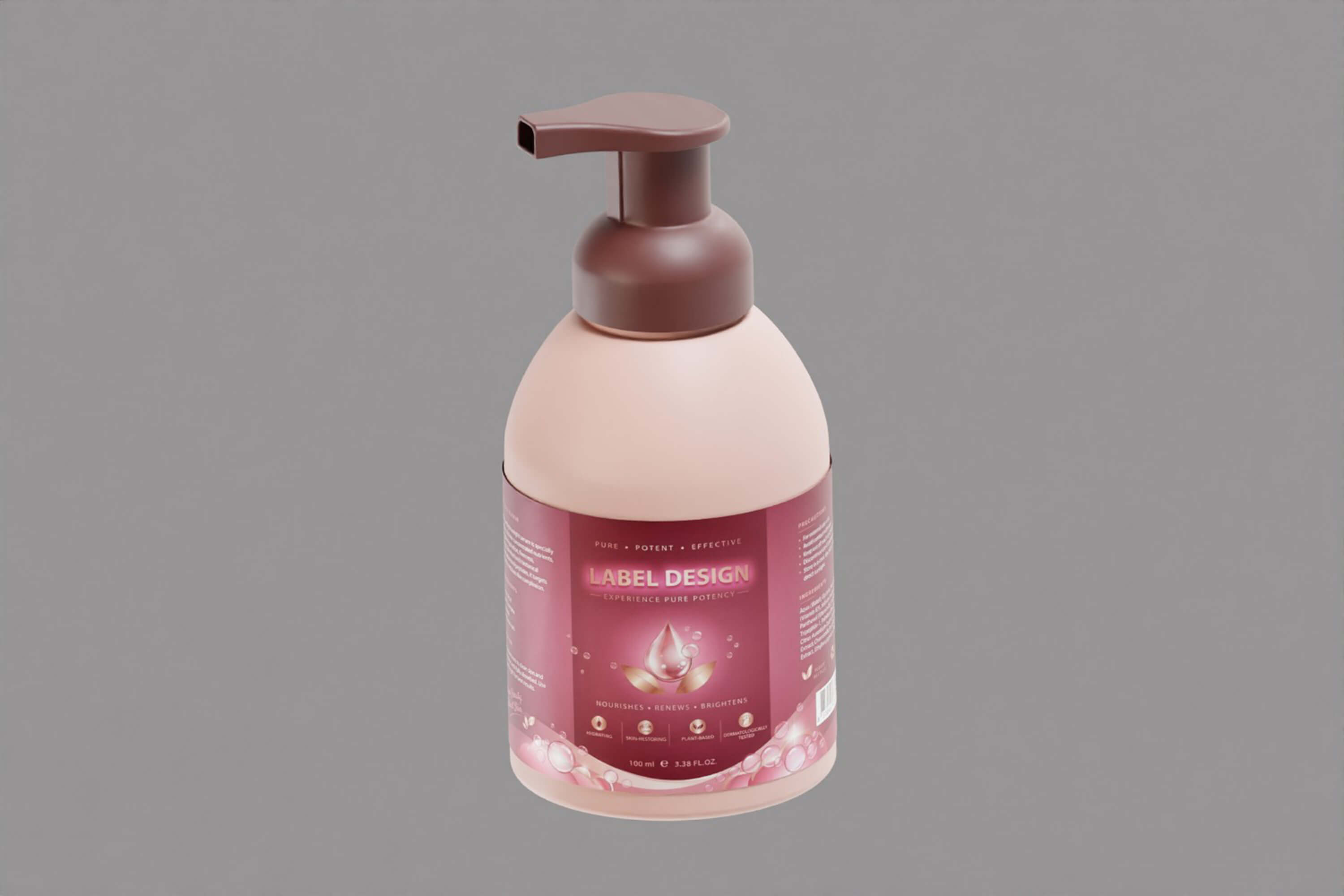 Skincare Lotion Pump Bottle 3D Model