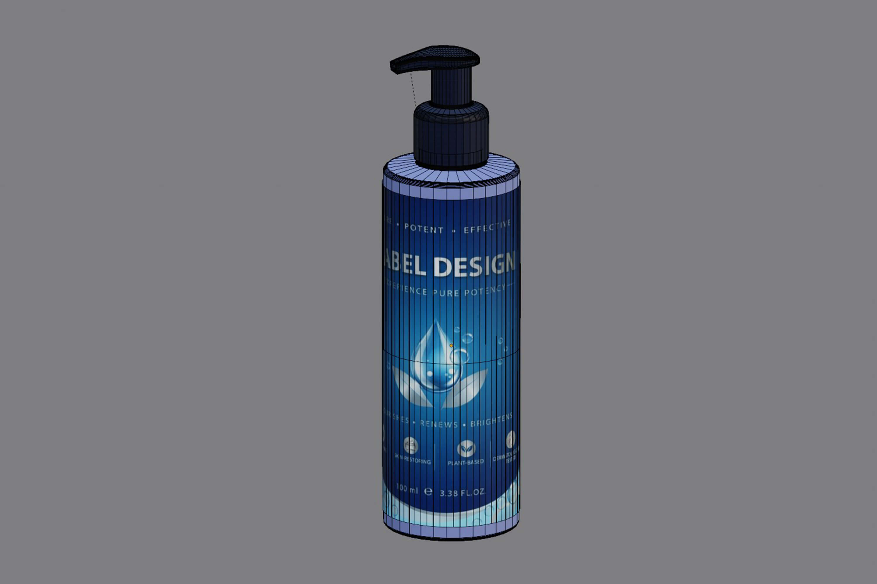 Skincare Lotion Pump Bottle 3D Model