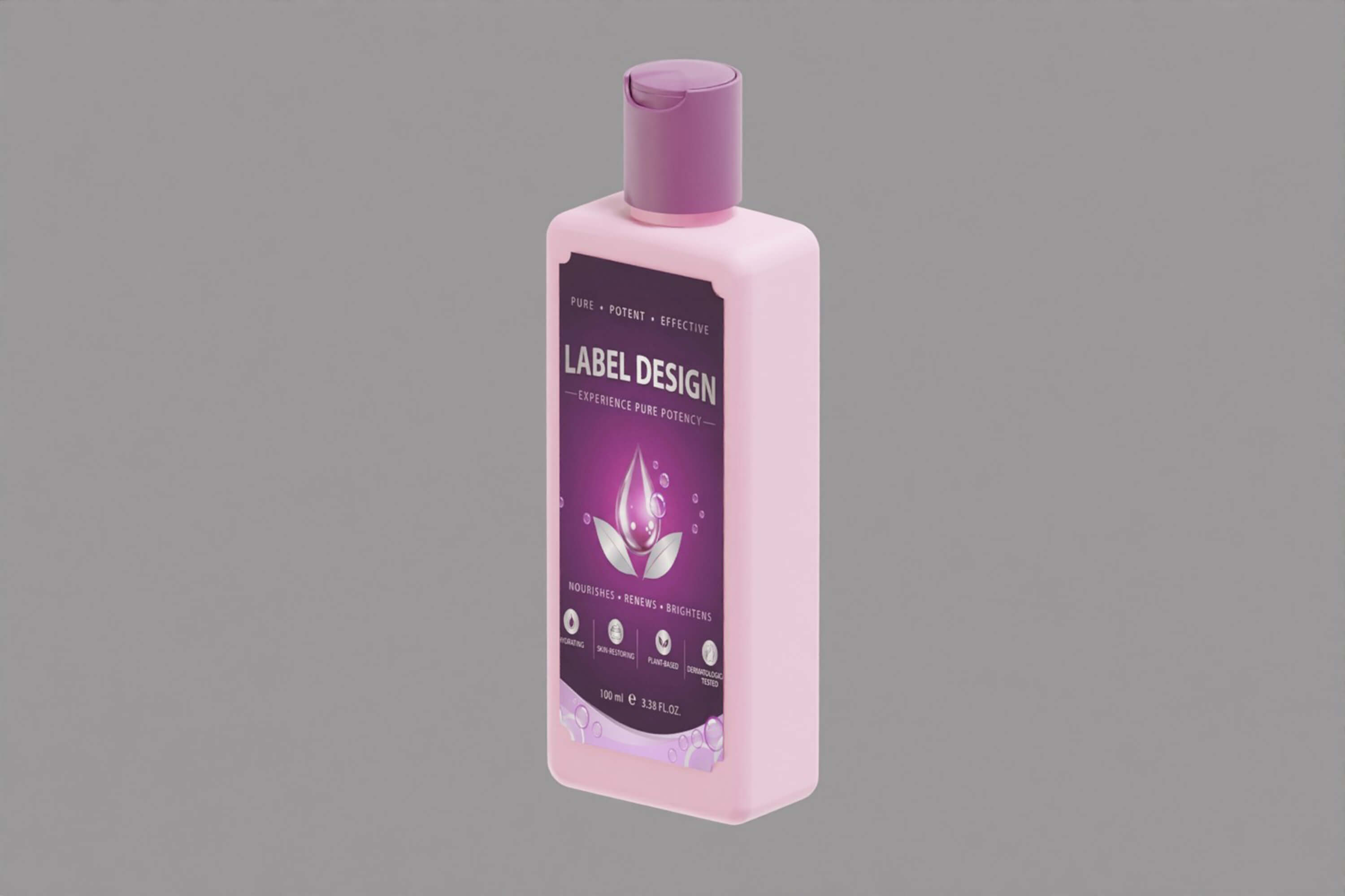 Square Lotion Bottle 3D Model