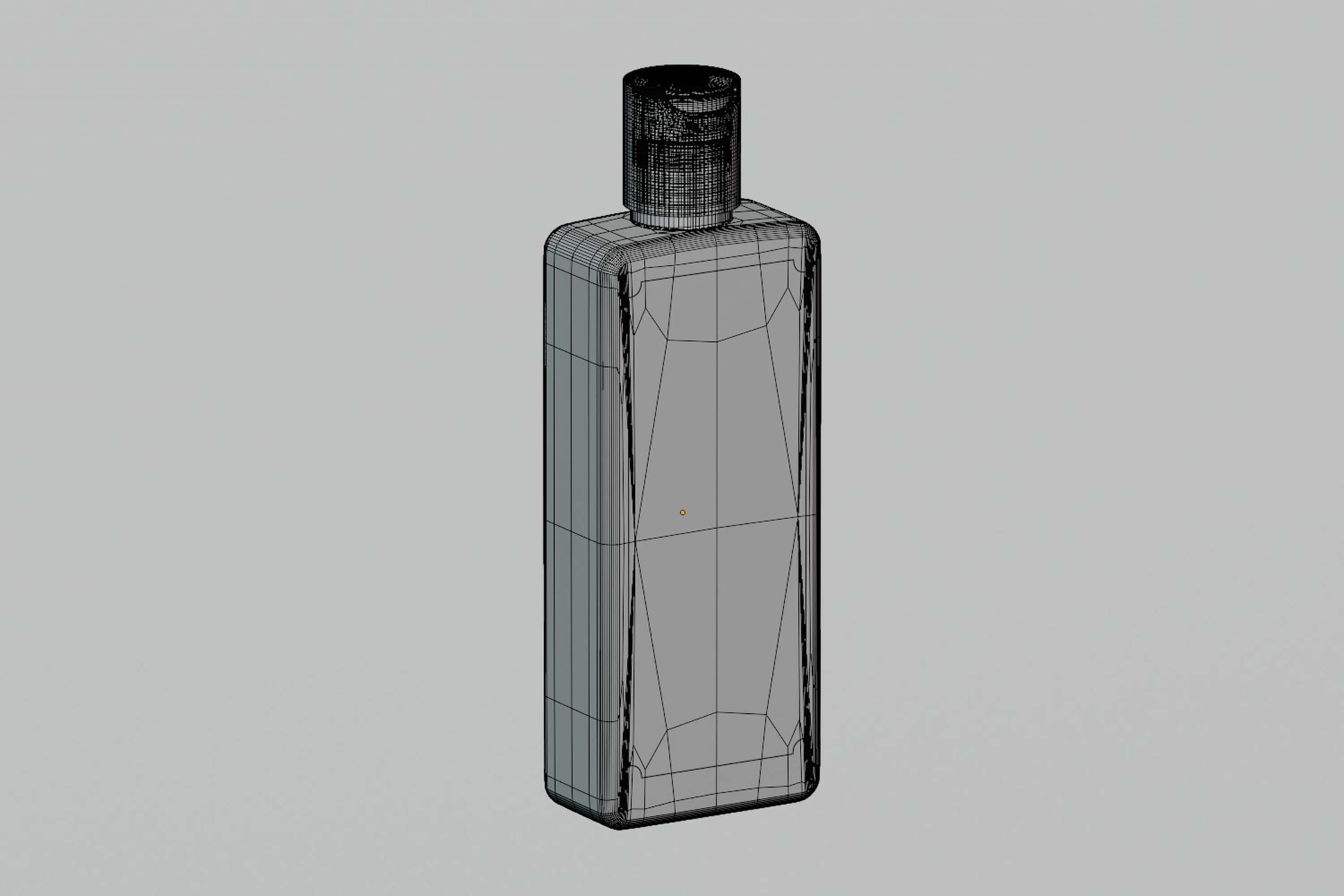 Square Lotion Bottle 3D Model