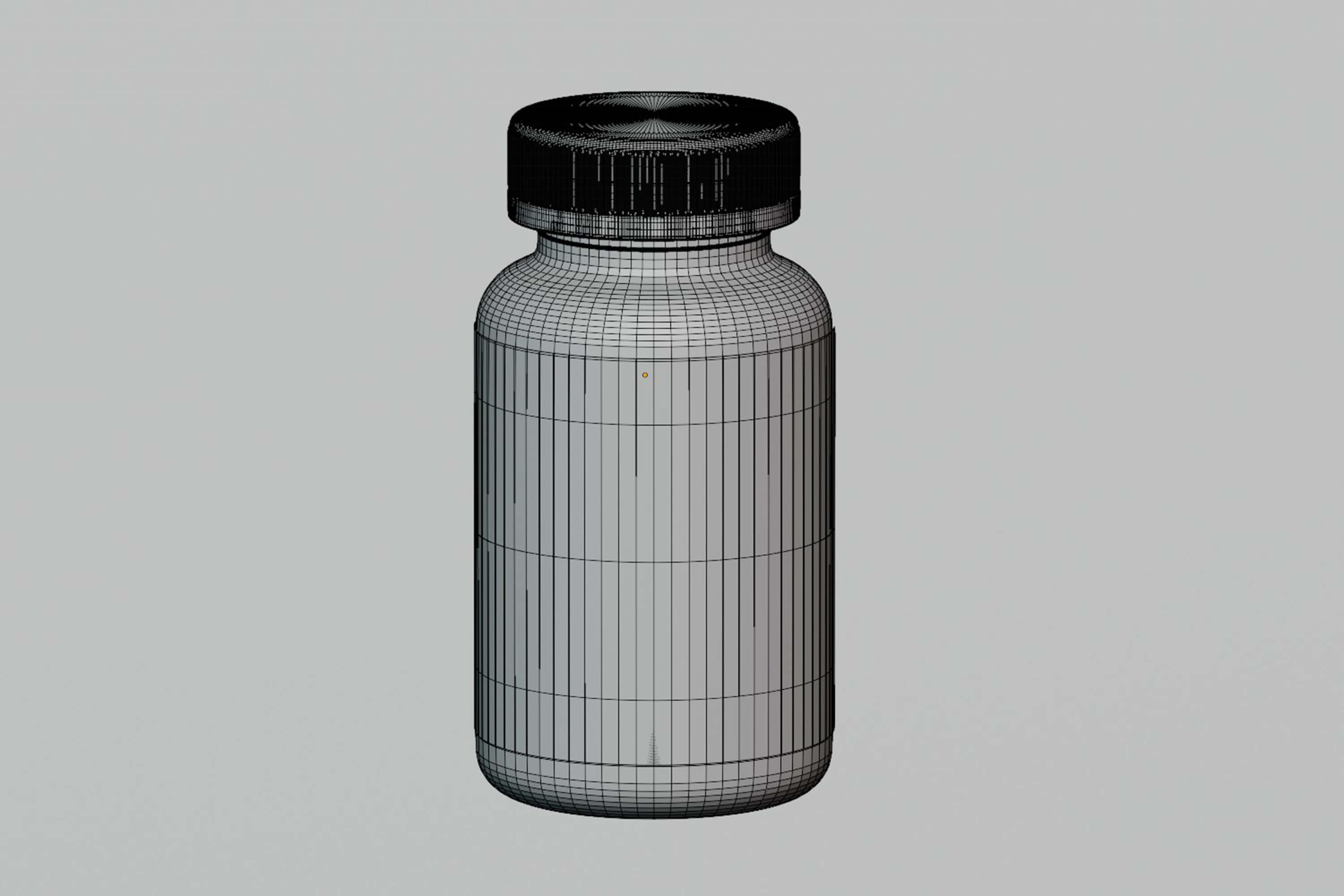 Supplement Pill Bottle Container 3D Model