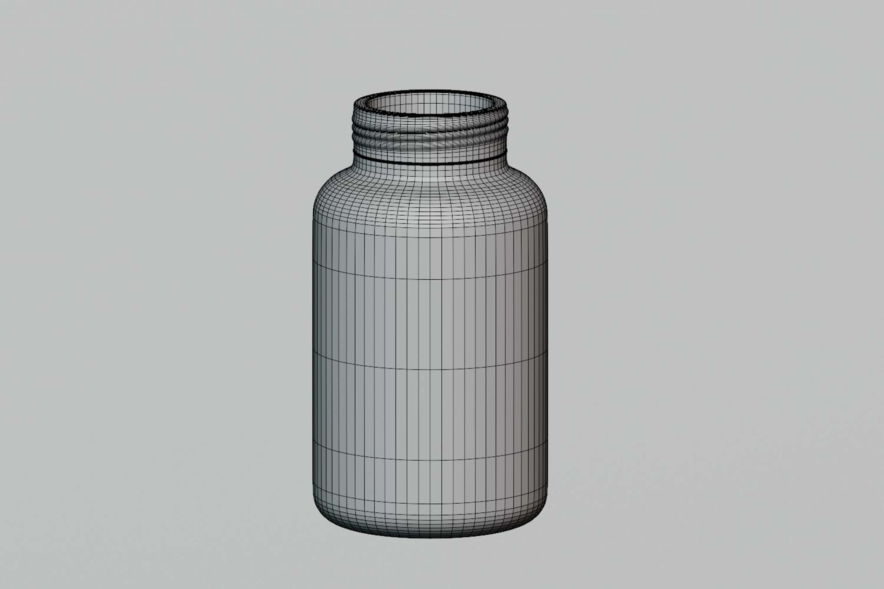 Supplement Pill Bottle Container 3D Model