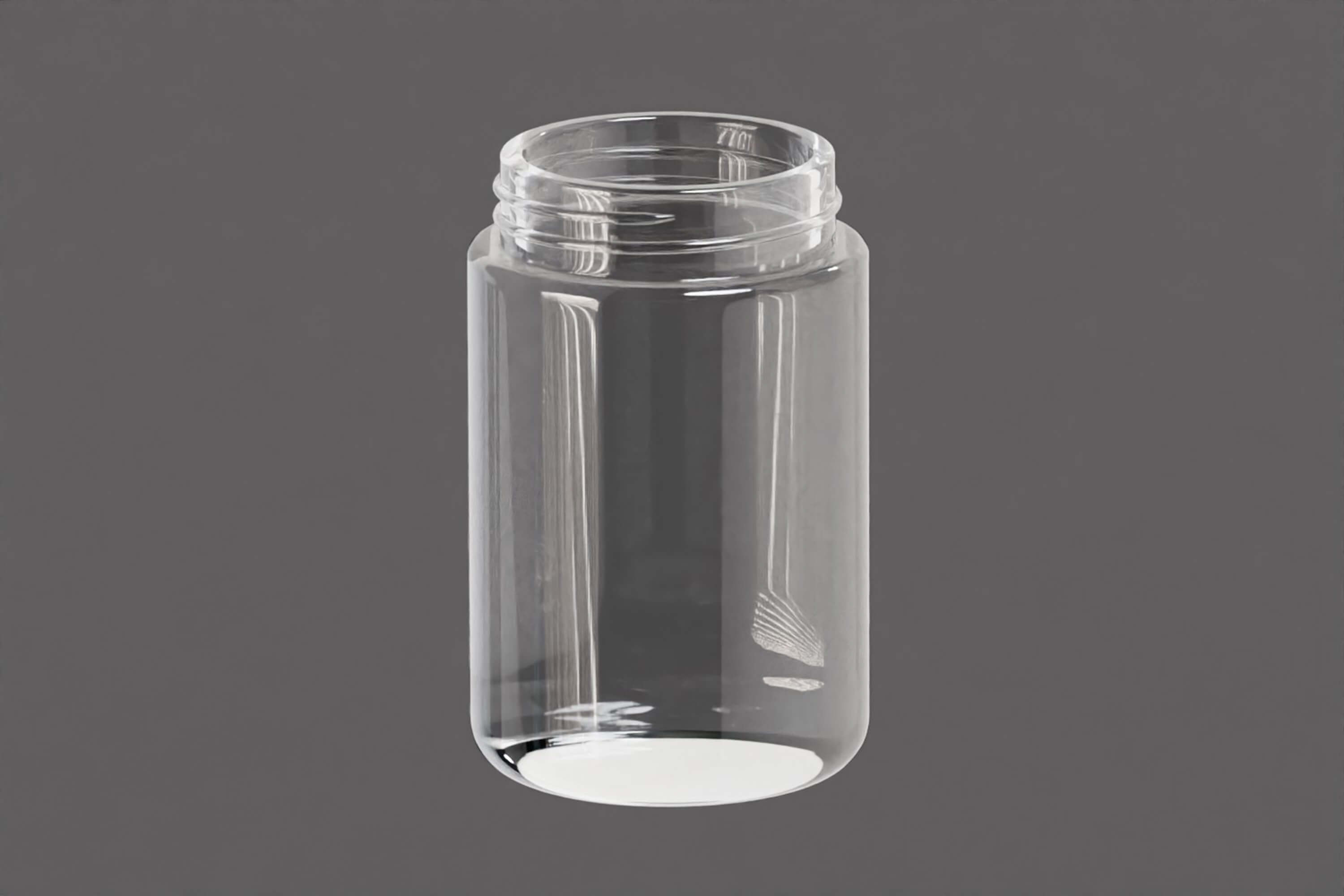 Transparent Jar Silver Lid 3D Model