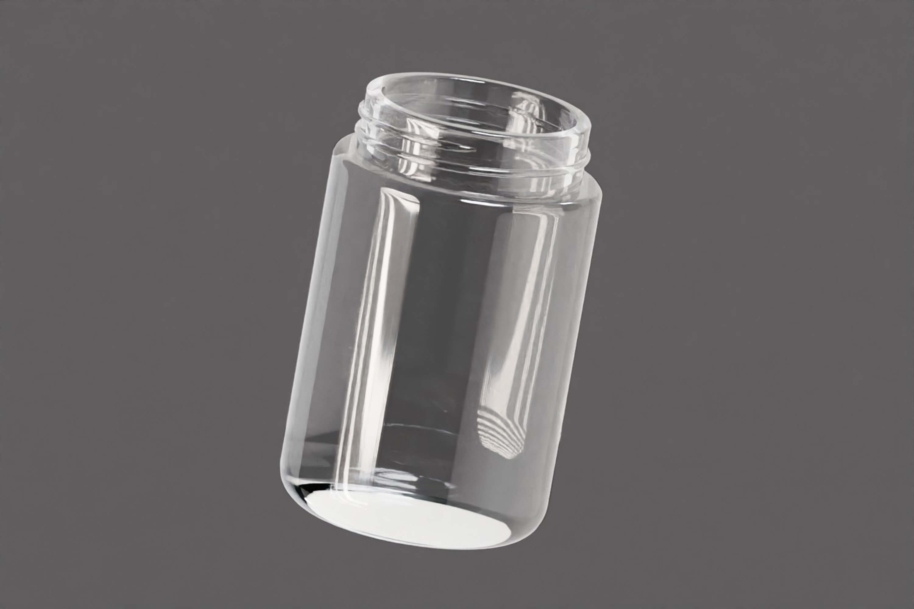 Transparent Jar Silver Lid 3D Model