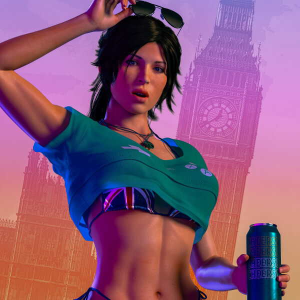 Lara Croft Cover Girl