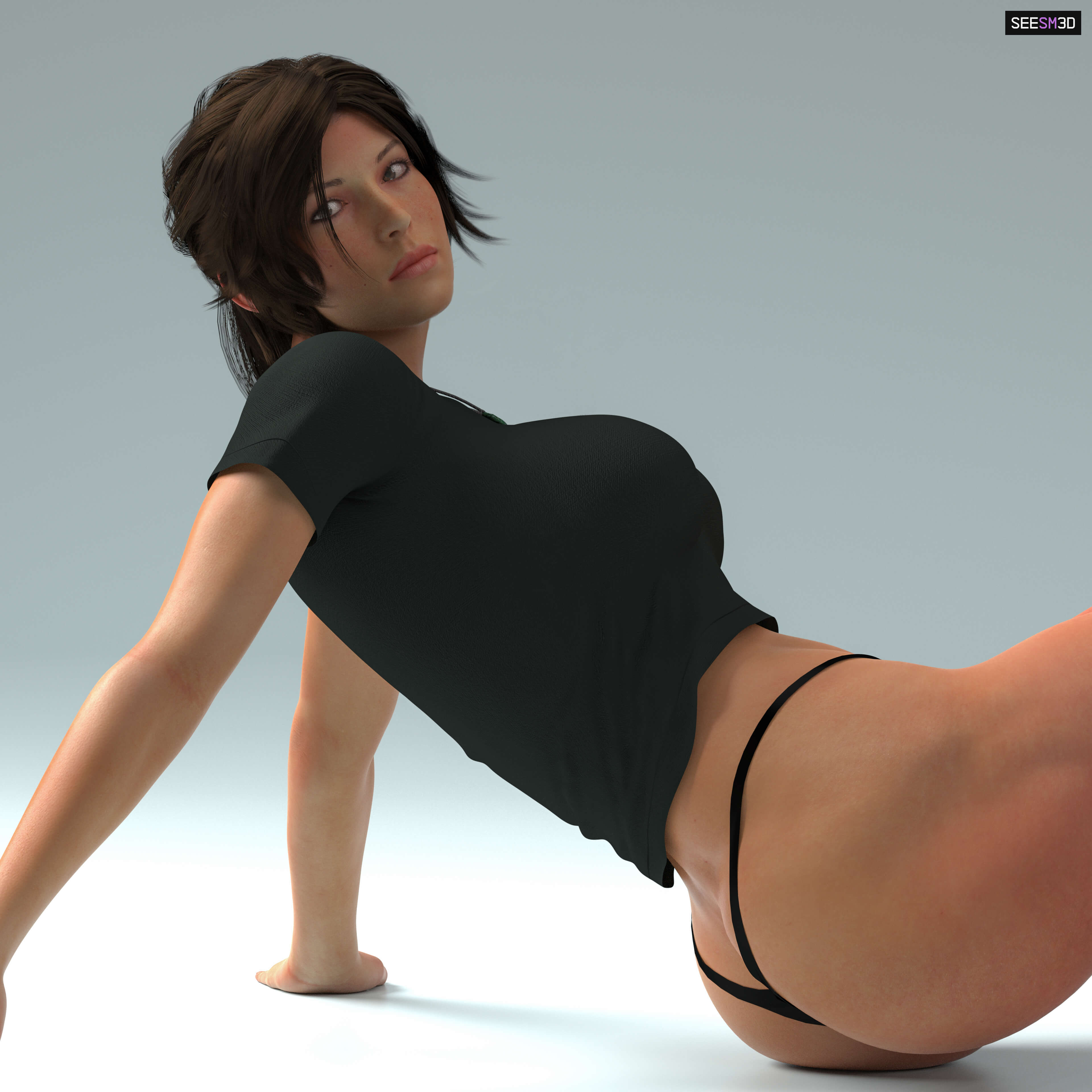 Lara Croft 3D Render, Digital Artwork by SeeSm3D