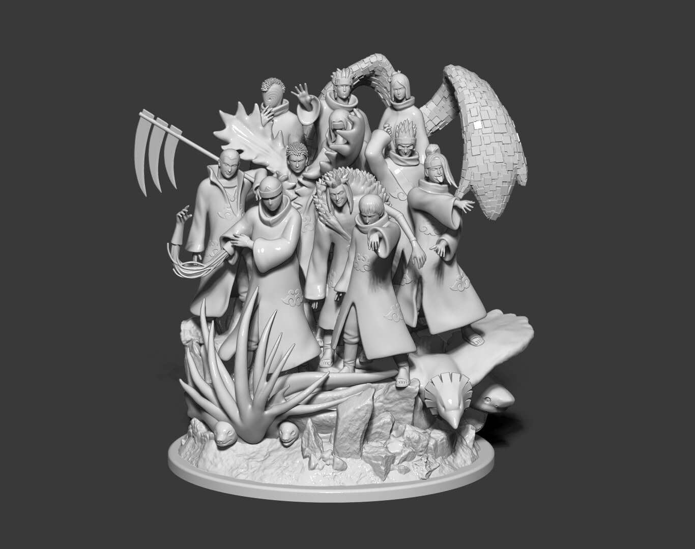 Akatsuki Diorama 3D Model