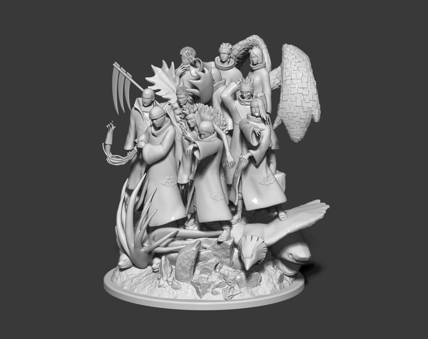 Akatsuki Diorama 3D Model