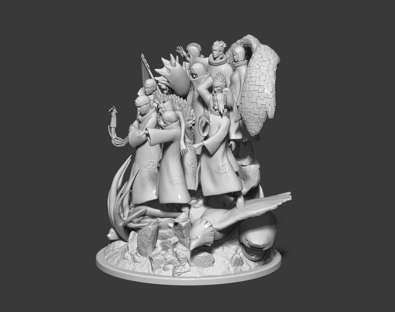 Akatsuki Diorama 3D Model