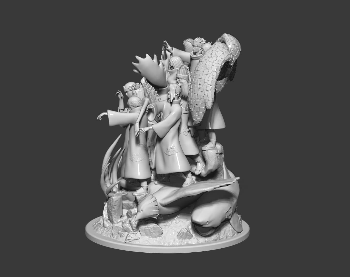 Akatsuki Diorama 3D Model
