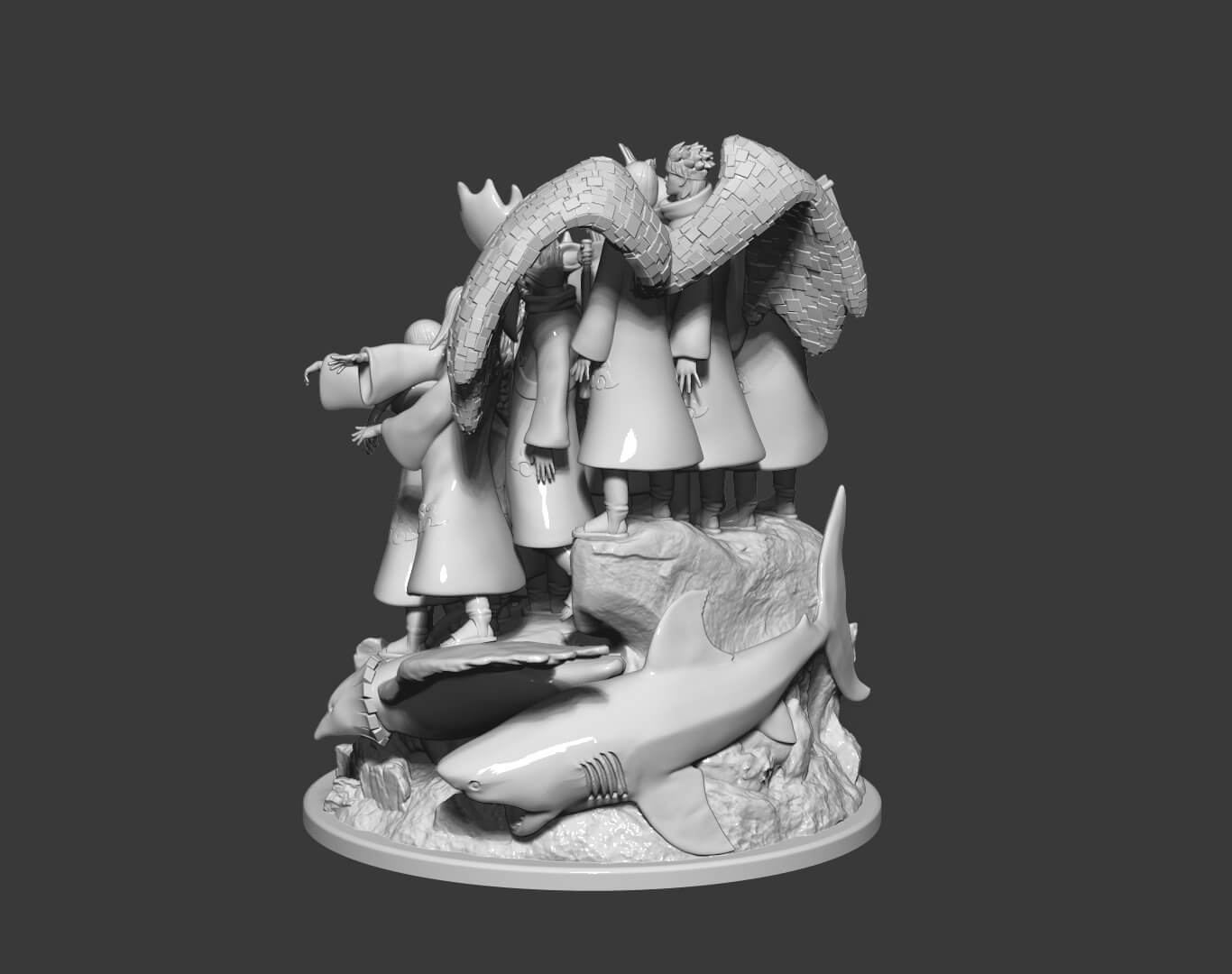 Akatsuki Diorama 3D Model