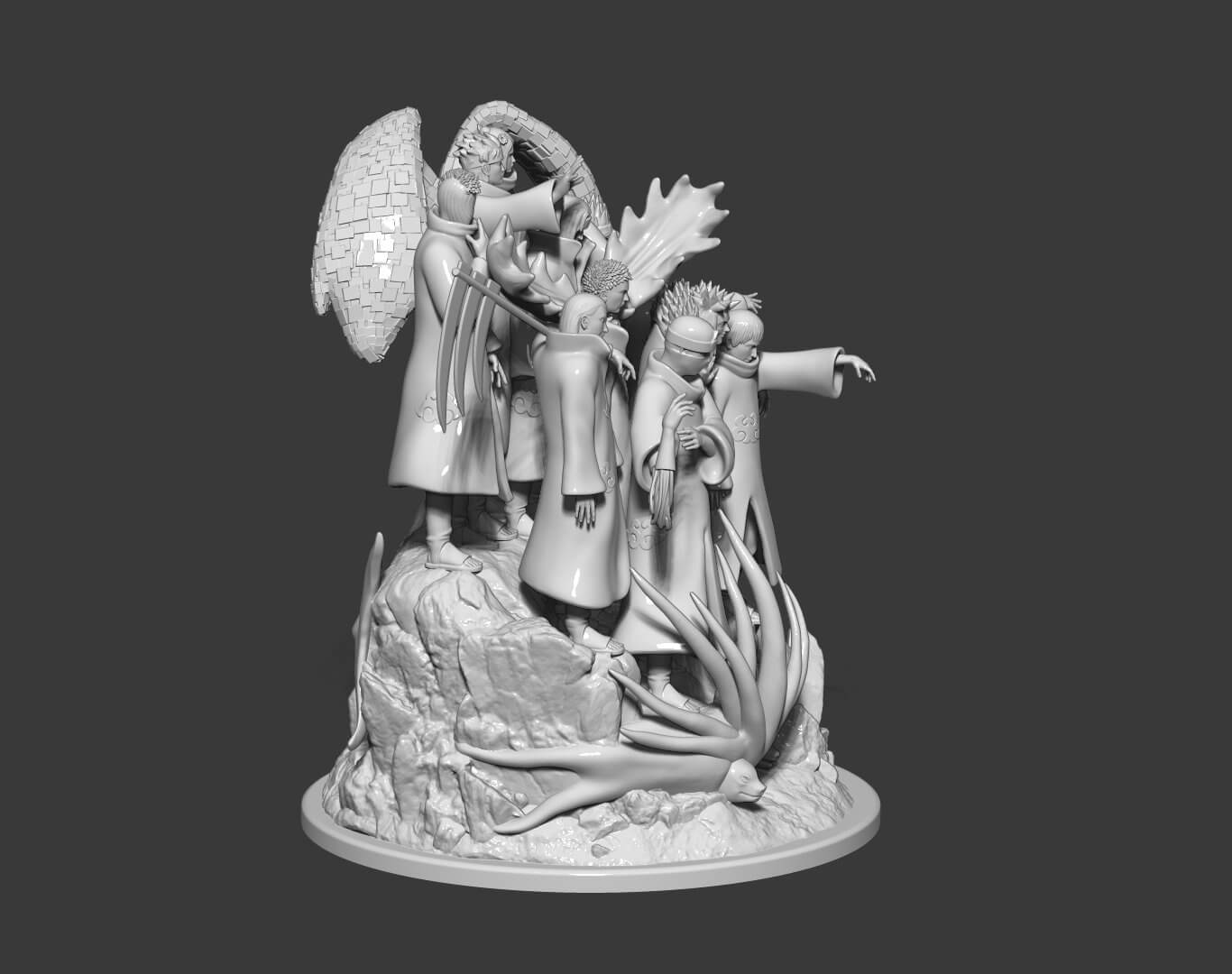Akatsuki Diorama 3D Model