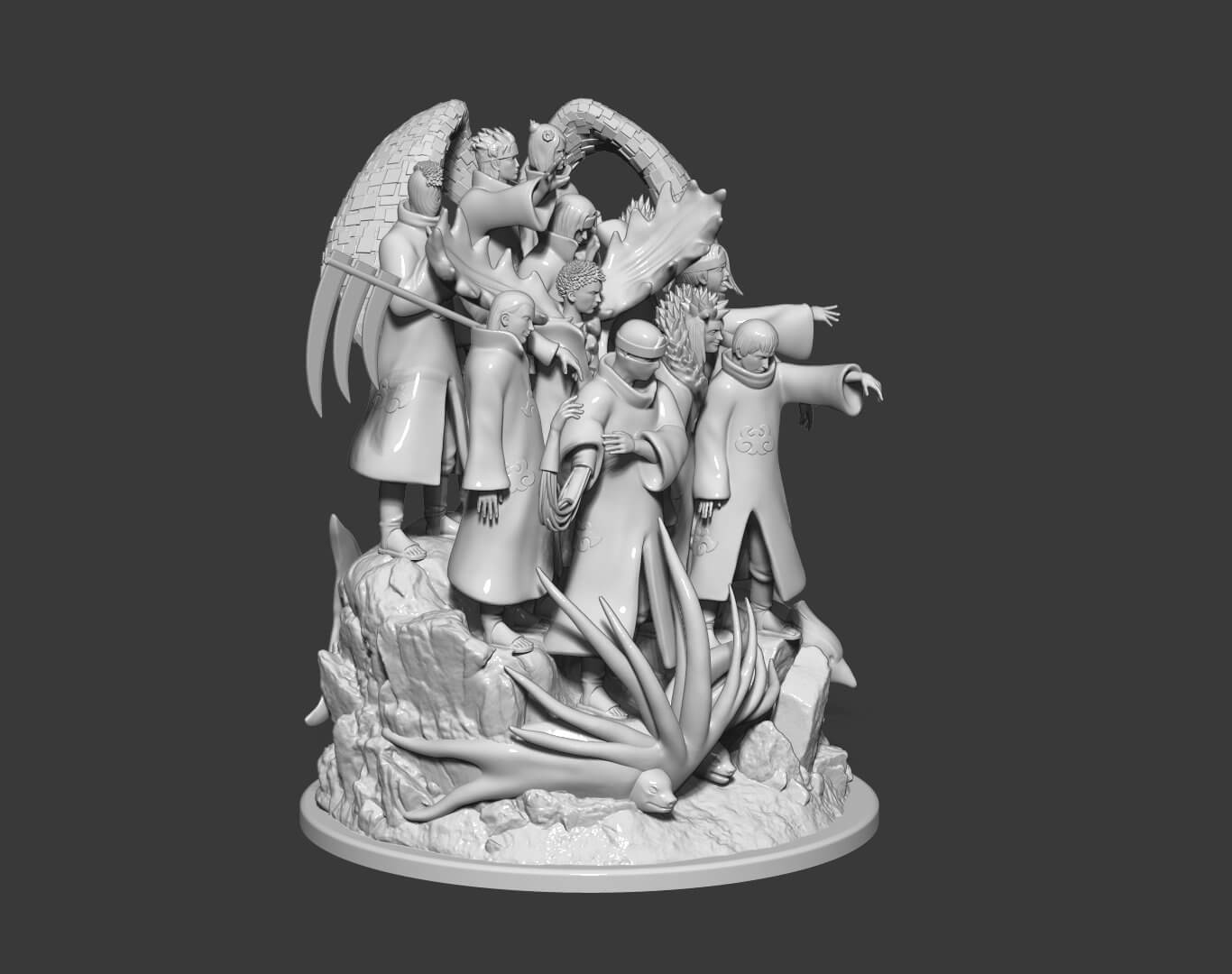 Akatsuki Diorama 3D Model