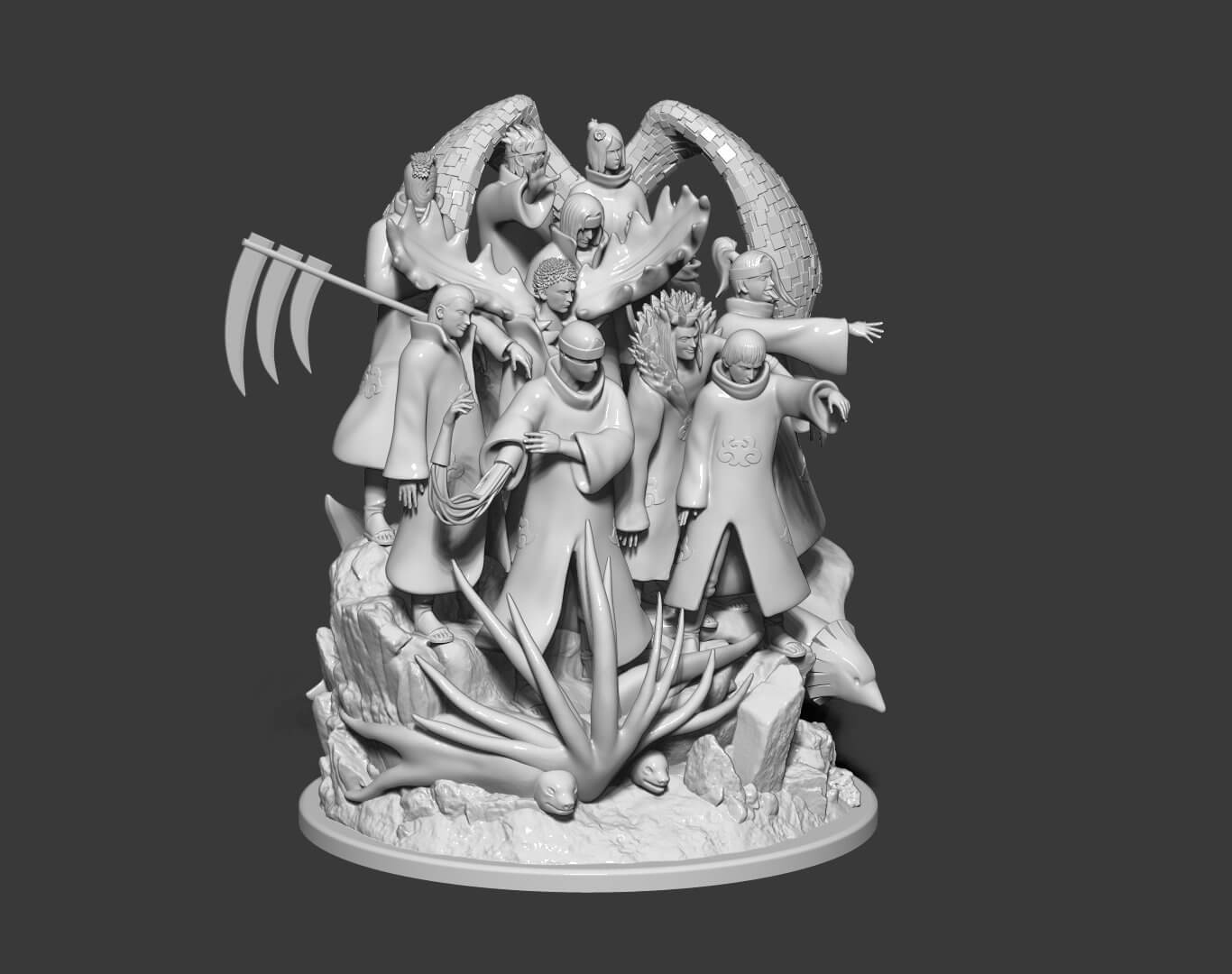 Akatsuki Diorama 3D Model