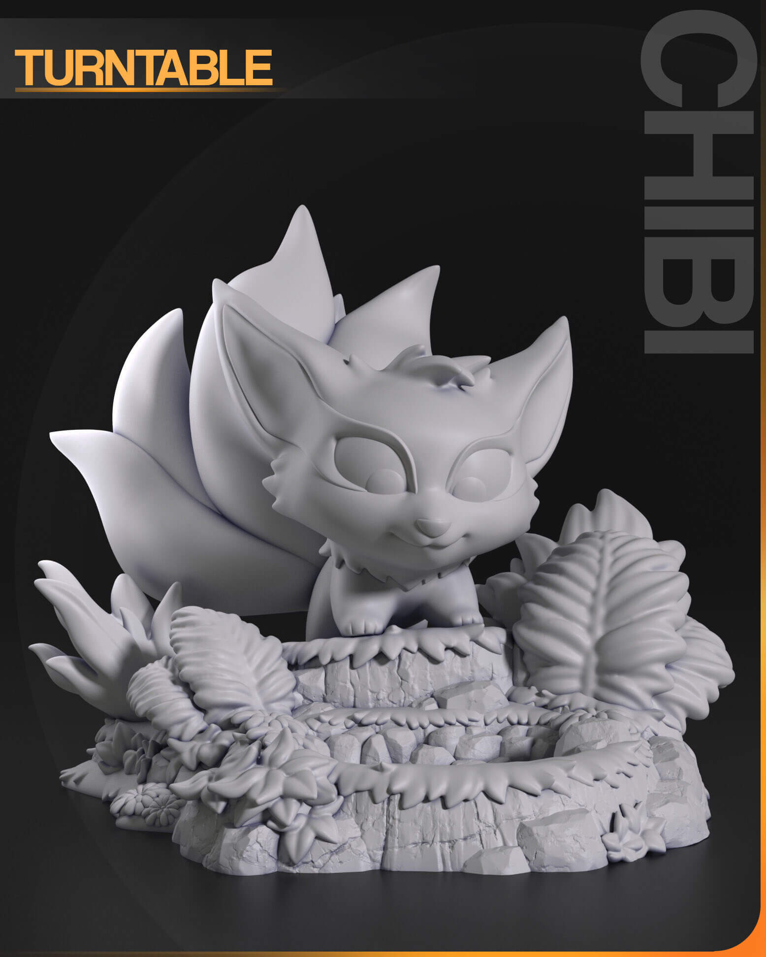 Chibi Kurama - Naruto 3D Model