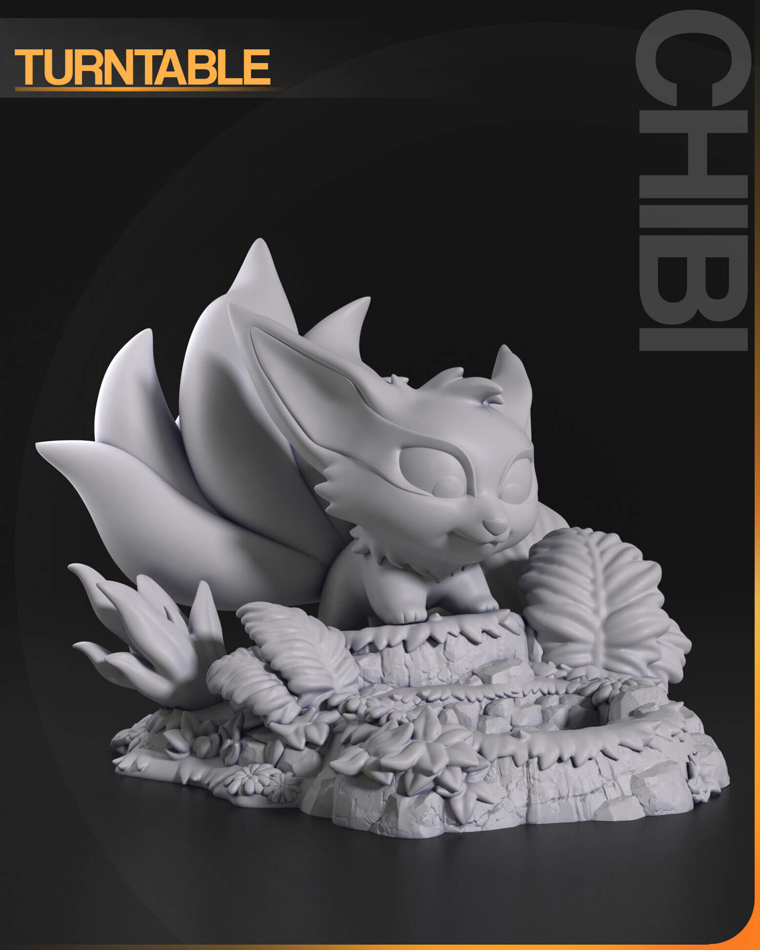 Chibi Kurama - Naruto 3D Model