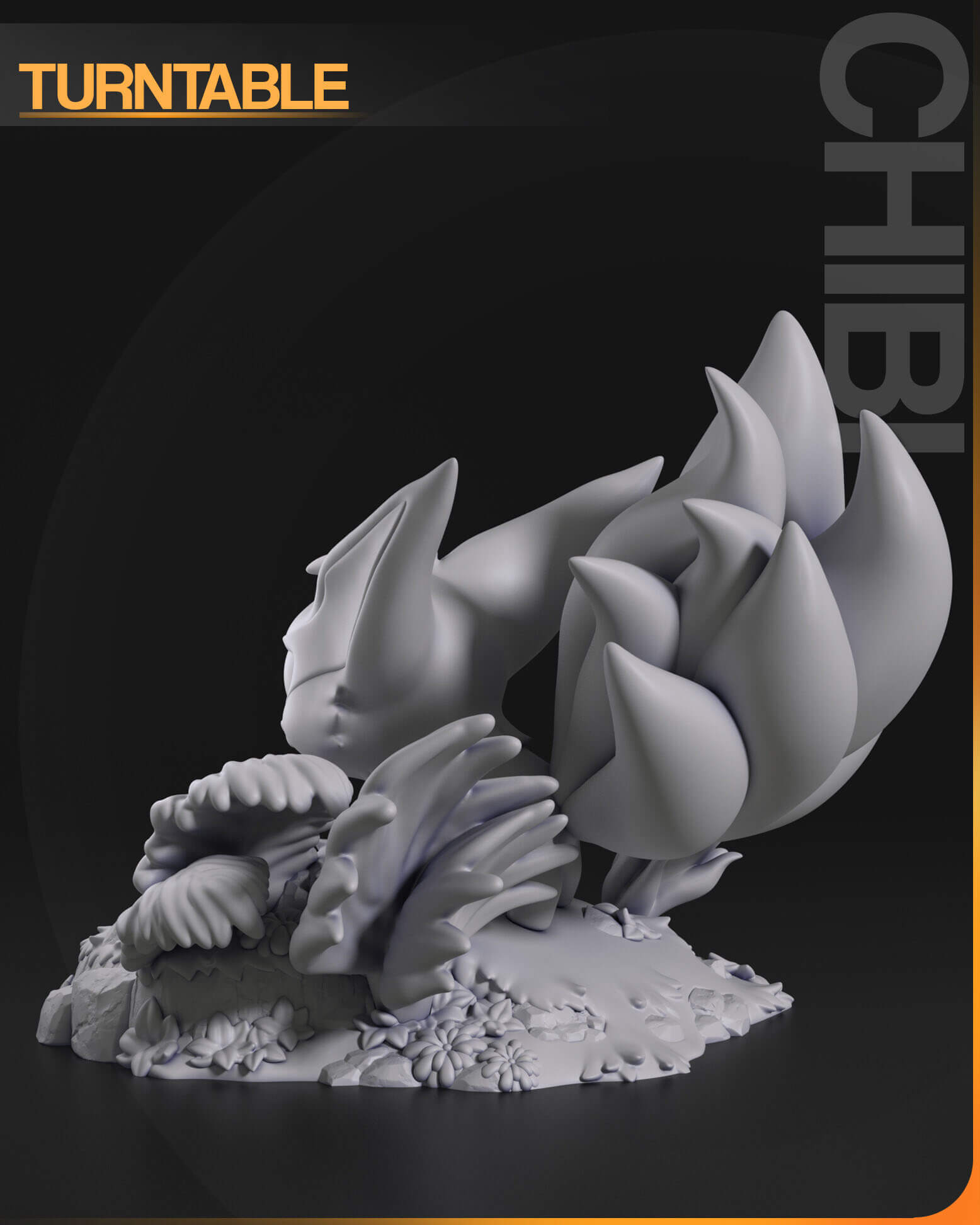 Chibi Kurama - Naruto 3D Model