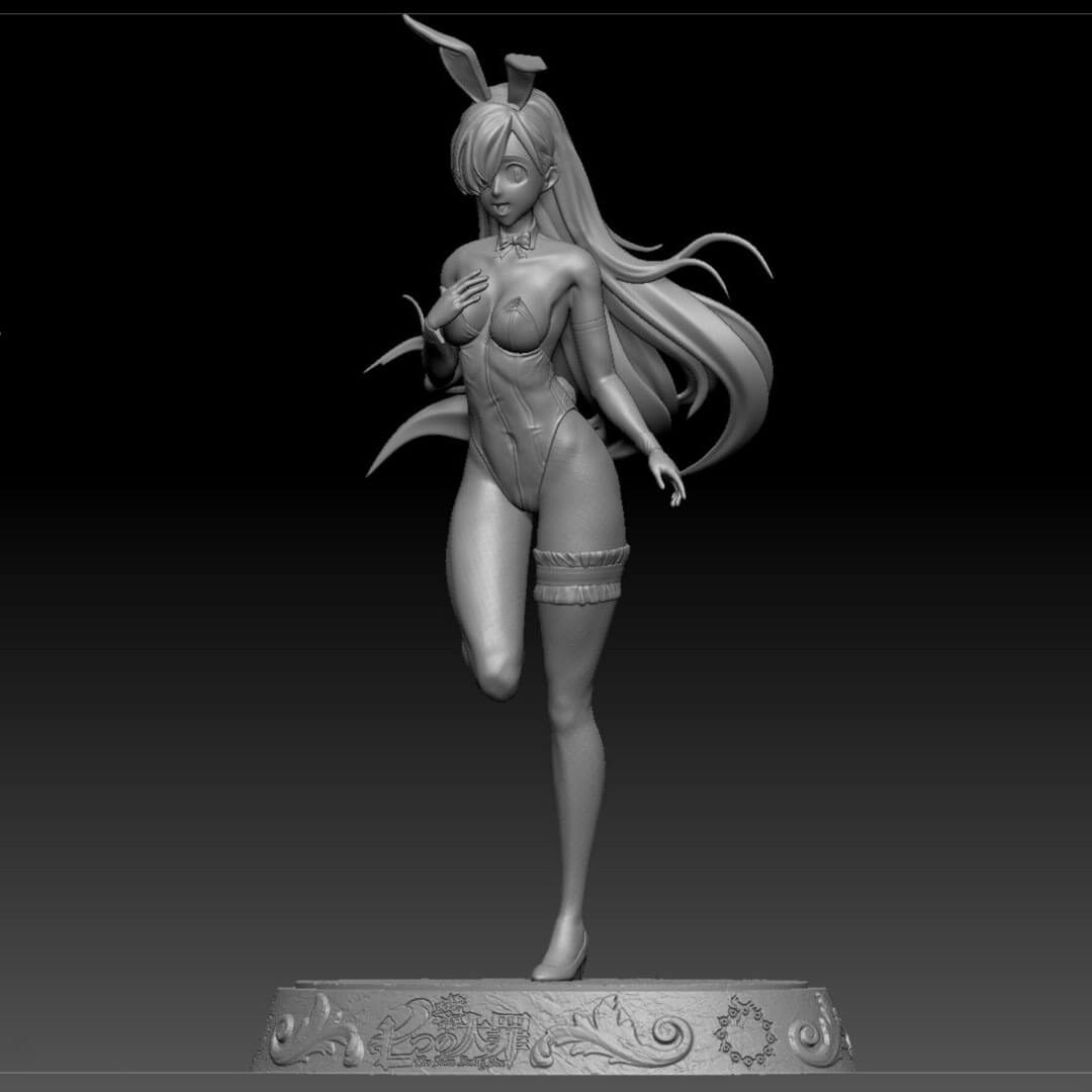 Elizabeth Liones - Seven Deadly Sins 3D Model