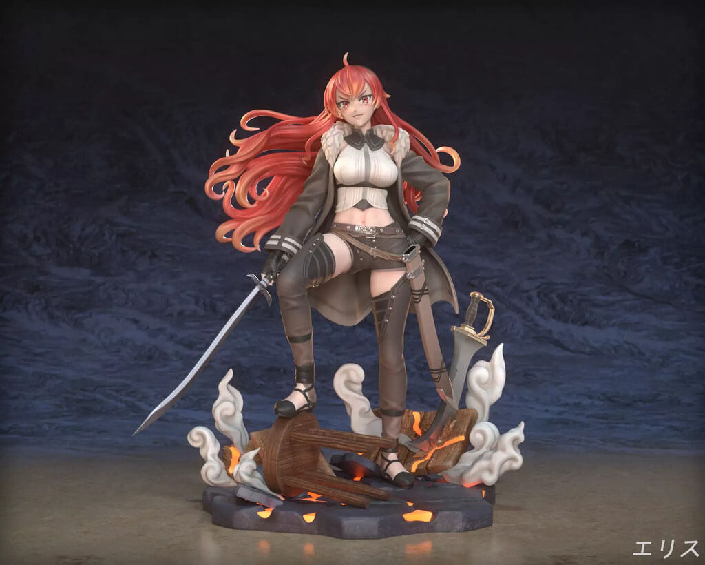 Eris Greyrat - Mushoku Tensei Anime Figurine 3D Model
