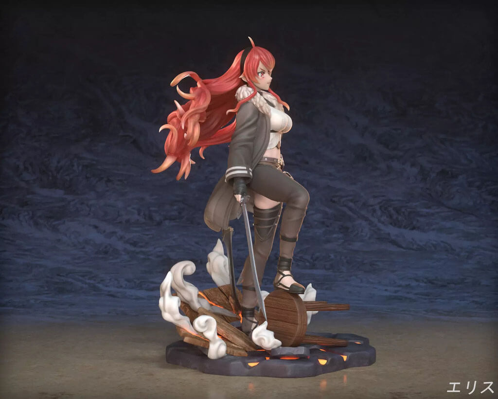 Eris Greyrat - Mushoku Tensei Anime Figurine 3D Model
