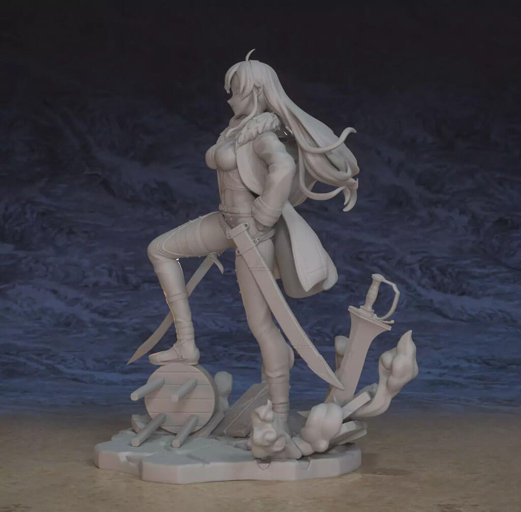 Eris Greyrat - Mushoku Tensei Anime Figurine 3D Model