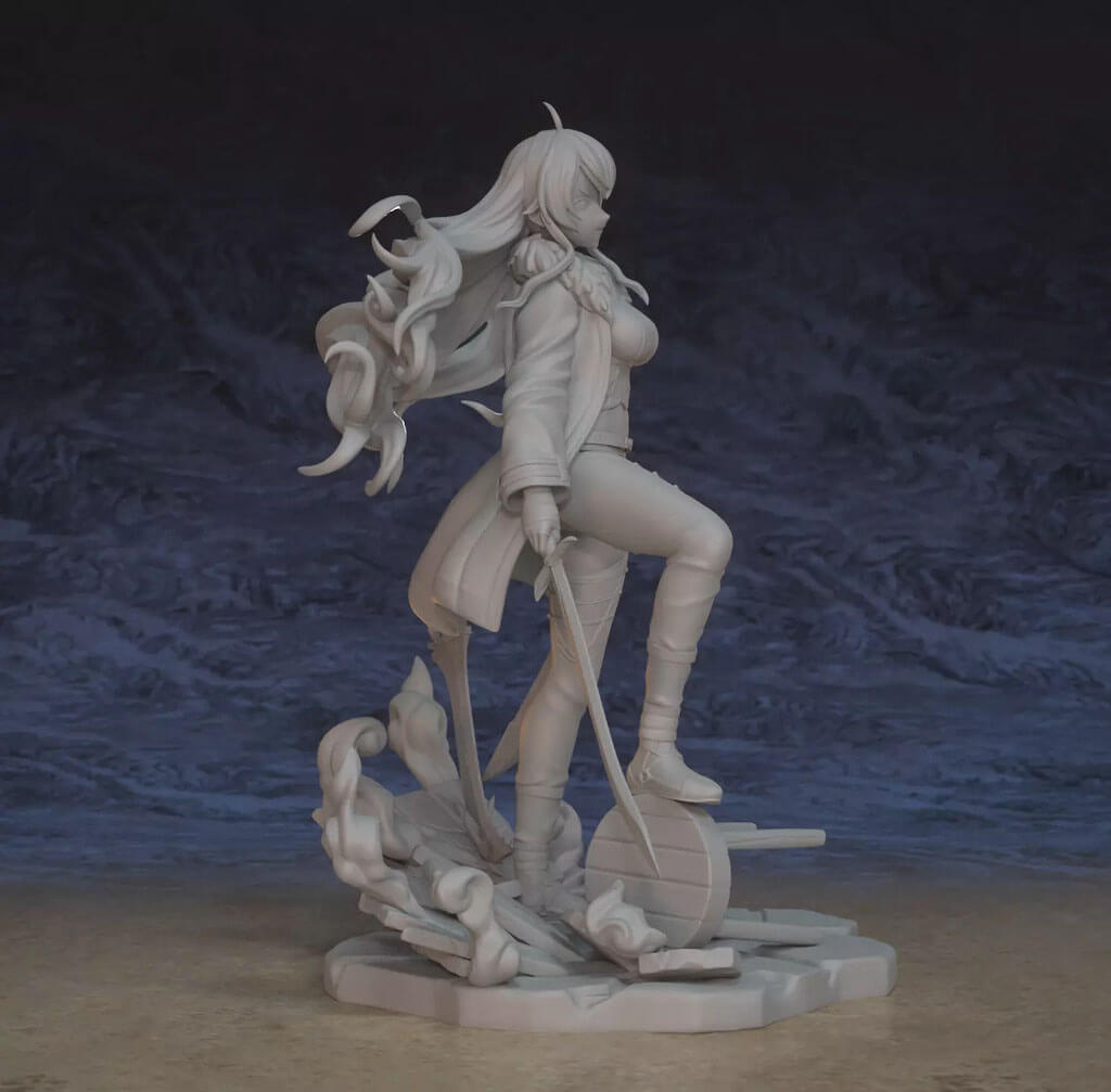Eris Greyrat - Mushoku Tensei Anime Figurine 3D Model