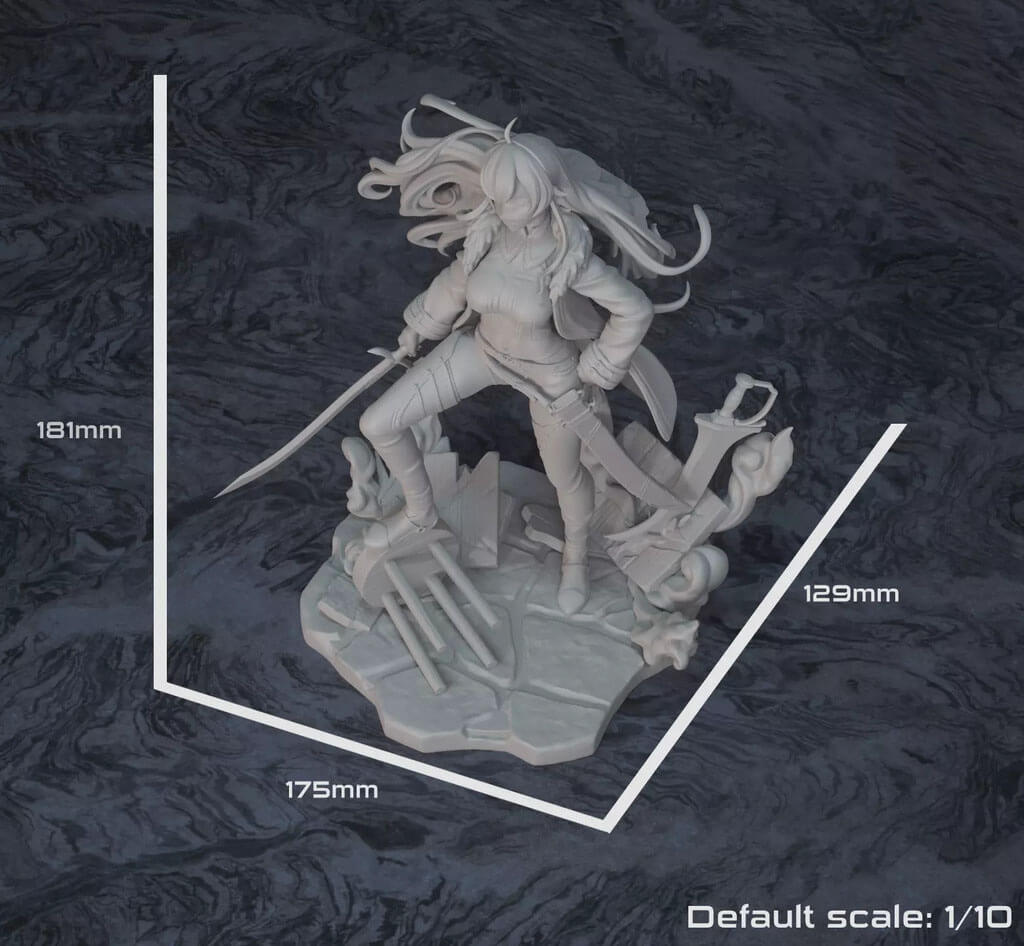 Eris Greyrat - Mushoku Tensei Anime Figurine 3D Model