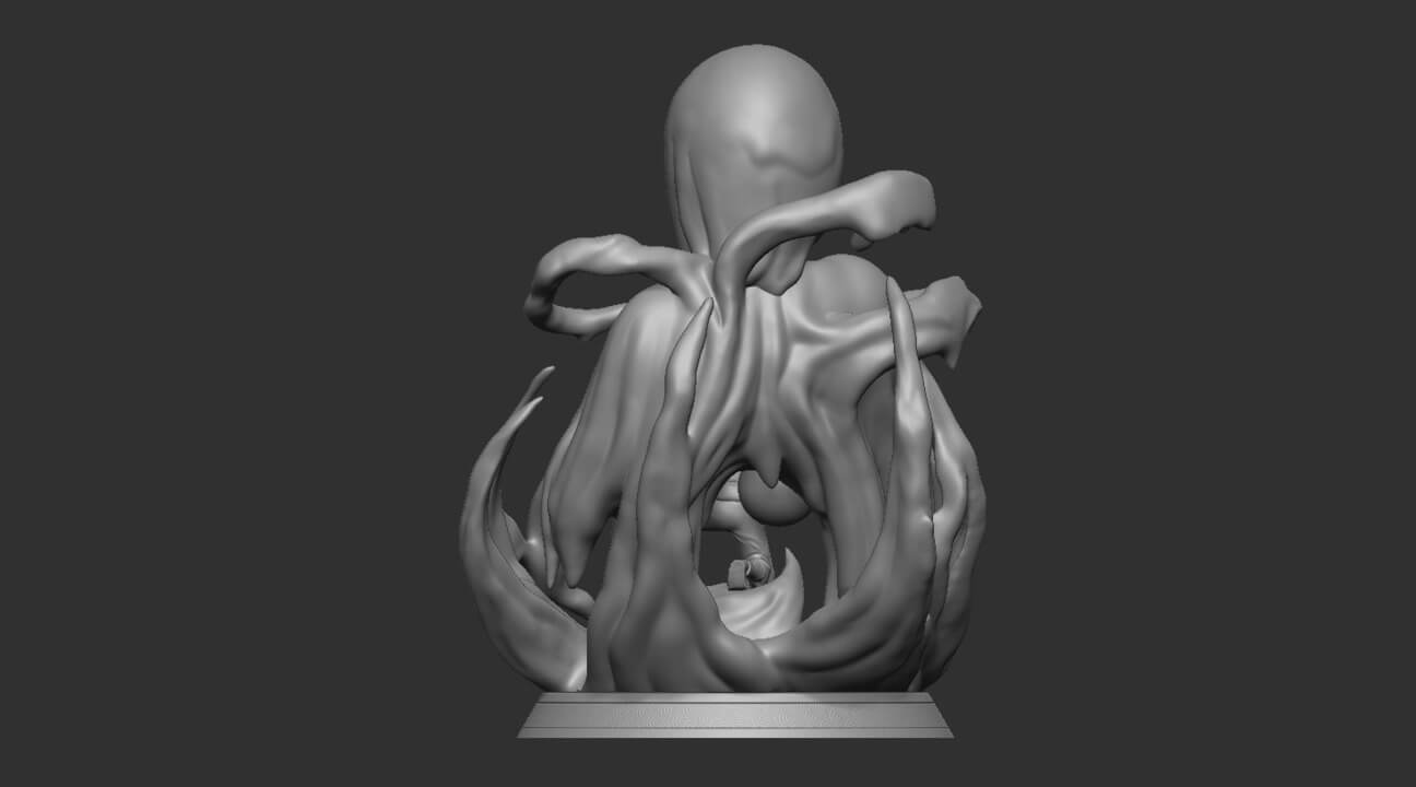 Gaara and Sand Spirit Mother 3D Model