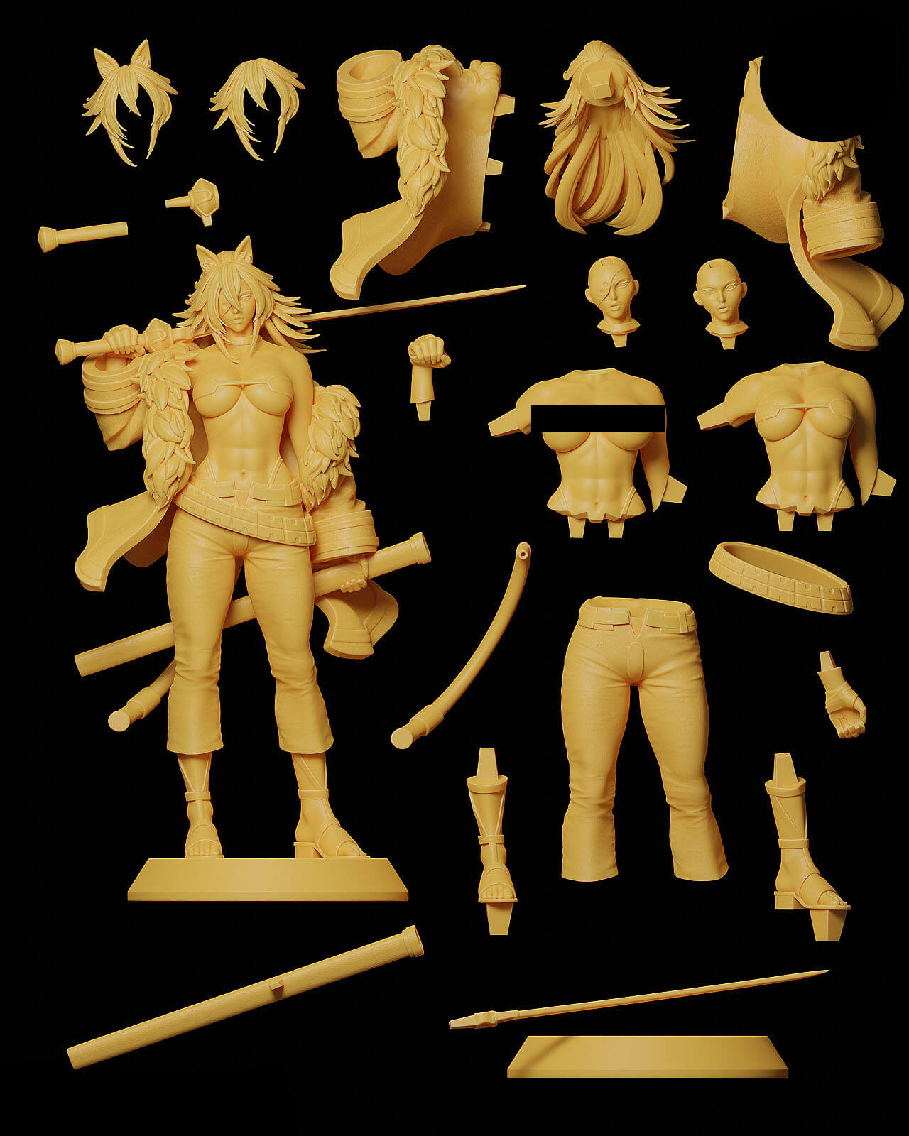 Ghislaine Dedoldia - Mushoku Tensei 3D Model