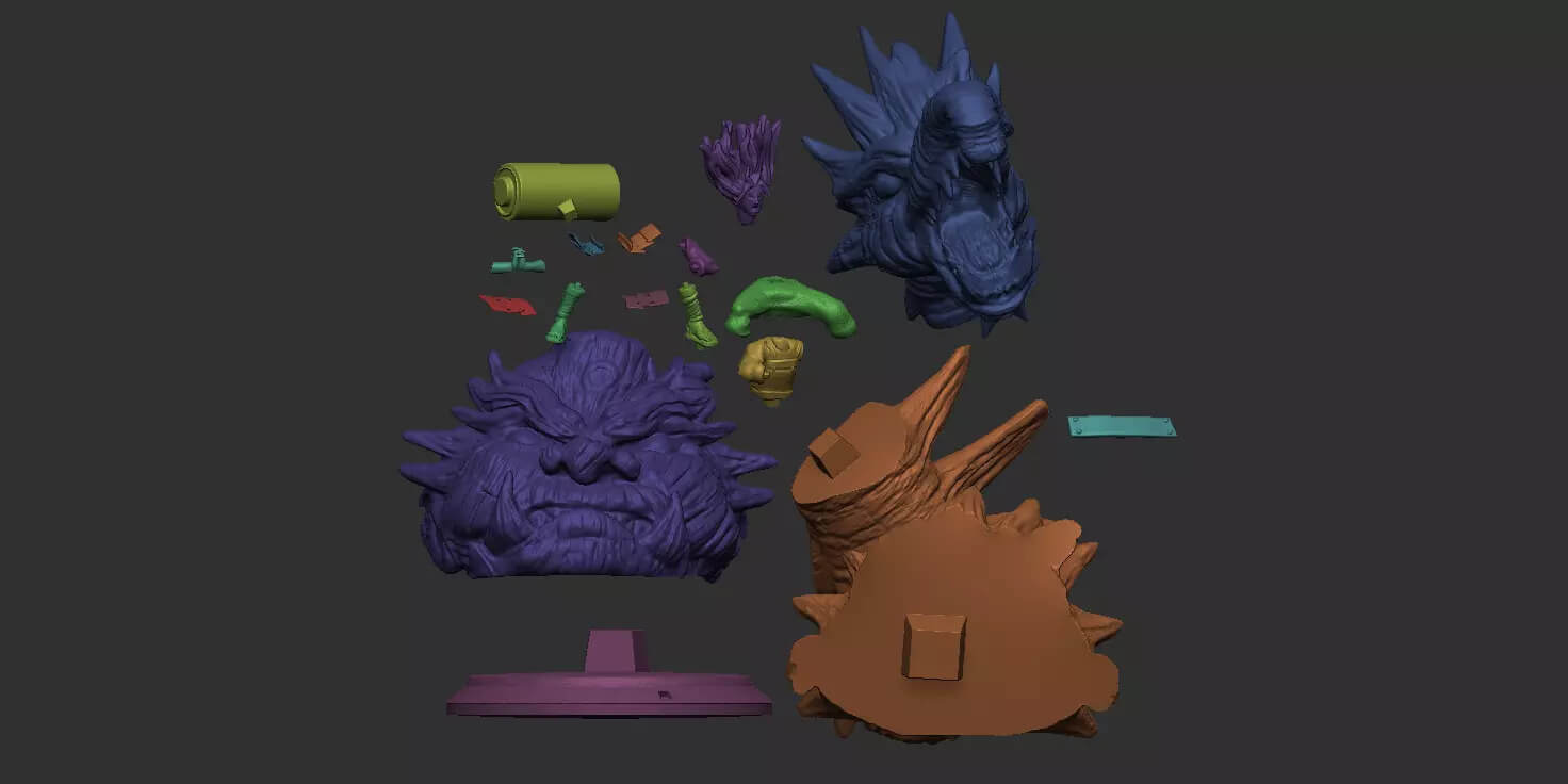 Hashirama Senju Wood Dragon 3D Model