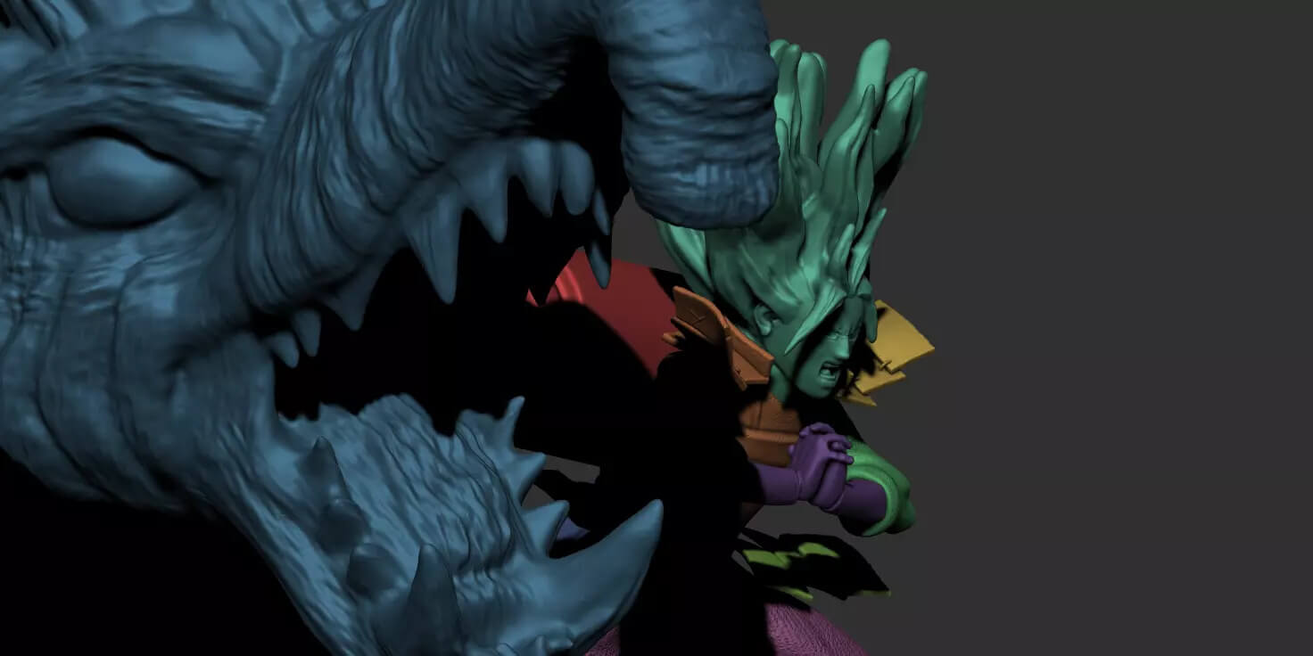 Hashirama Senju Wood Dragon 3D Model
