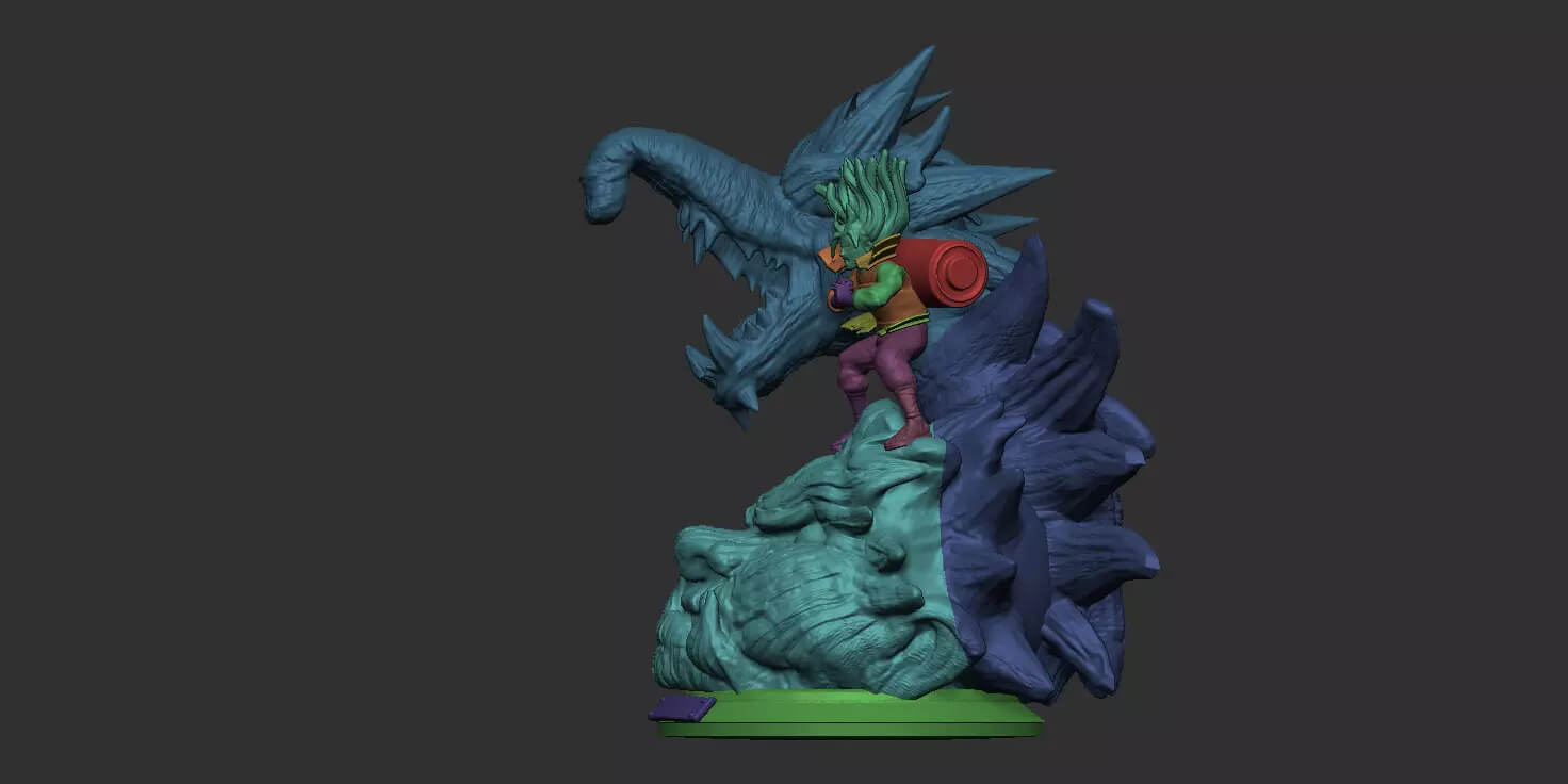 Hashirama Senju Wood Dragon 3D Model