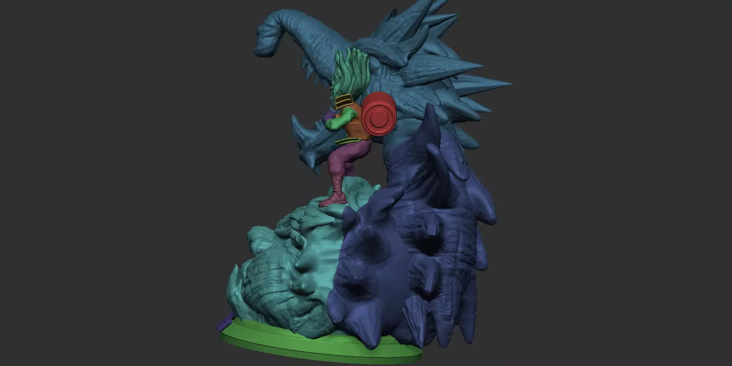 Hashirama Senju Wood Dragon 3D Model