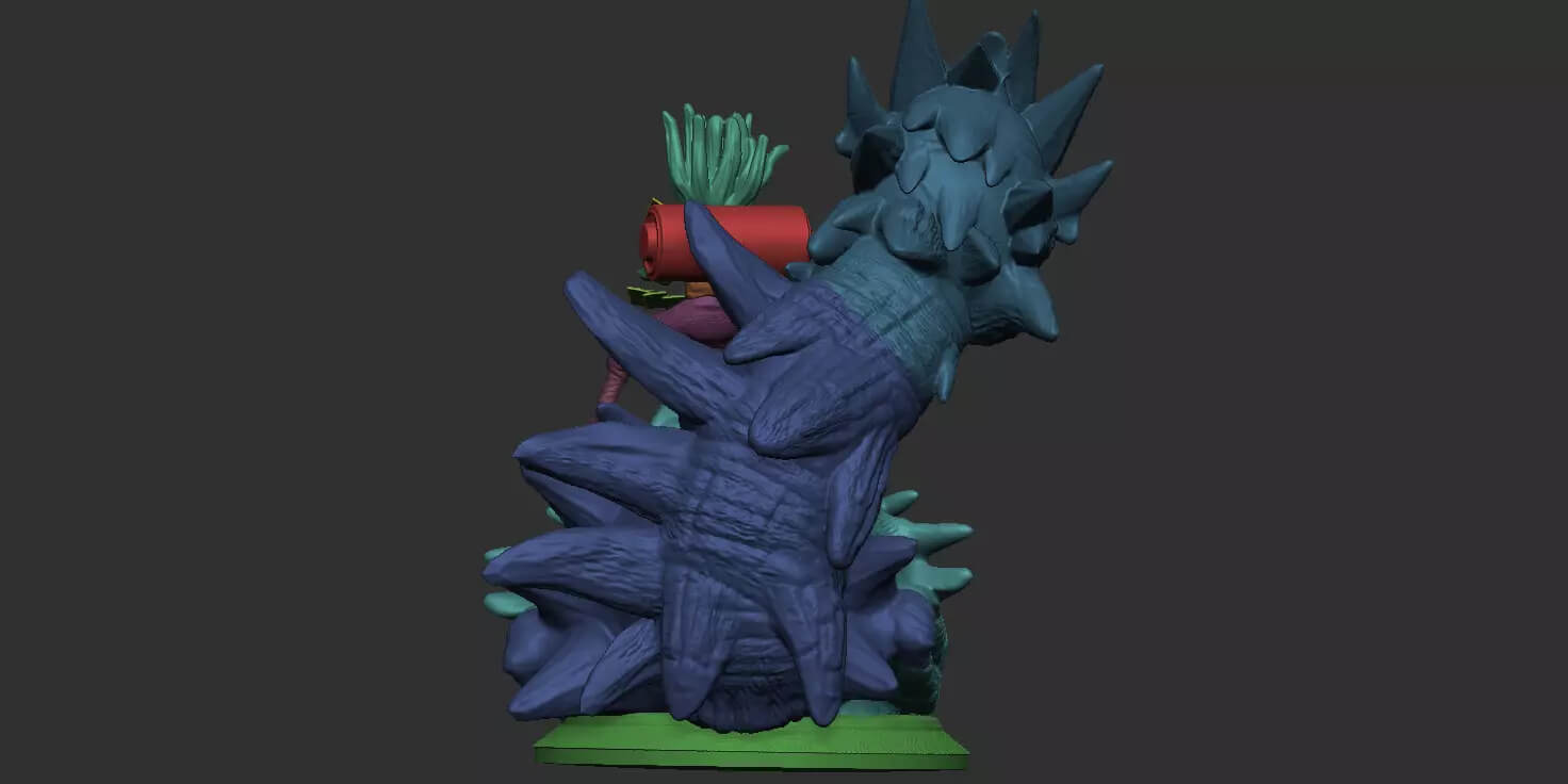 Hashirama Senju Wood Dragon 3D Model